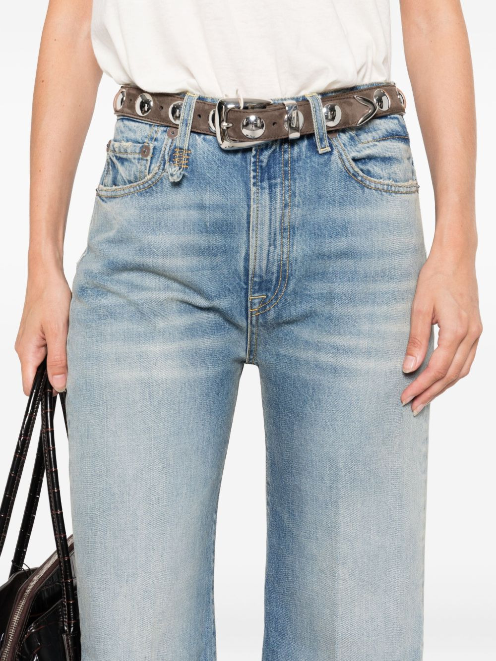 embroidered-pocket jeans - 5