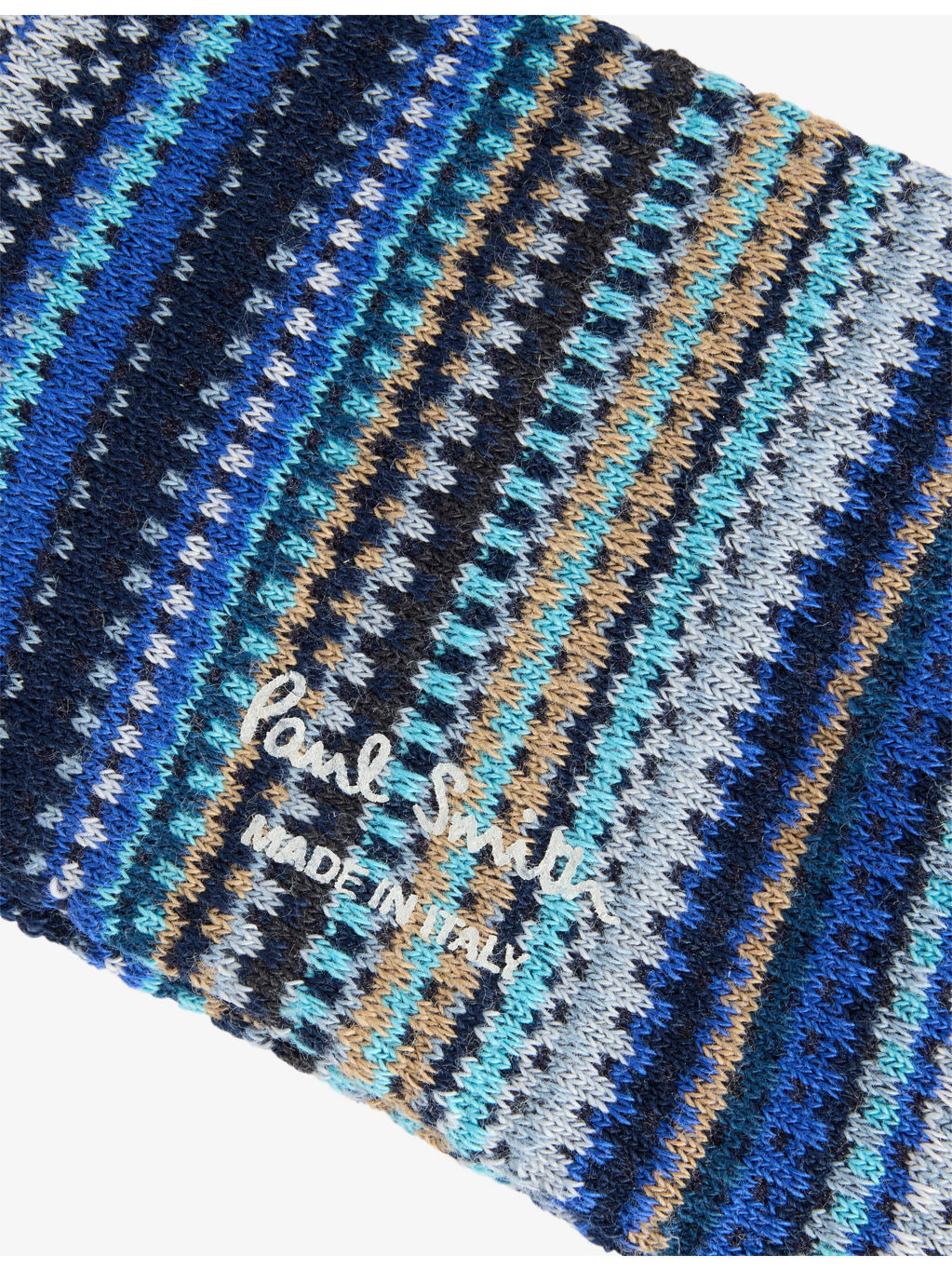 Signature Stripe Pique Cotton-Blend Socks - 2
