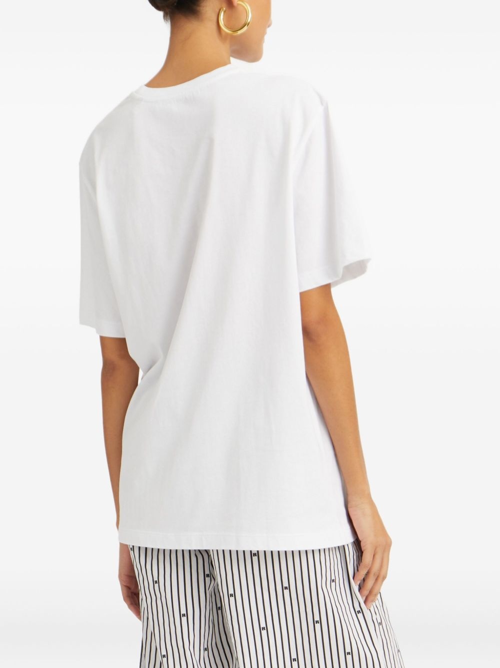 logo print T-shirt - 4
