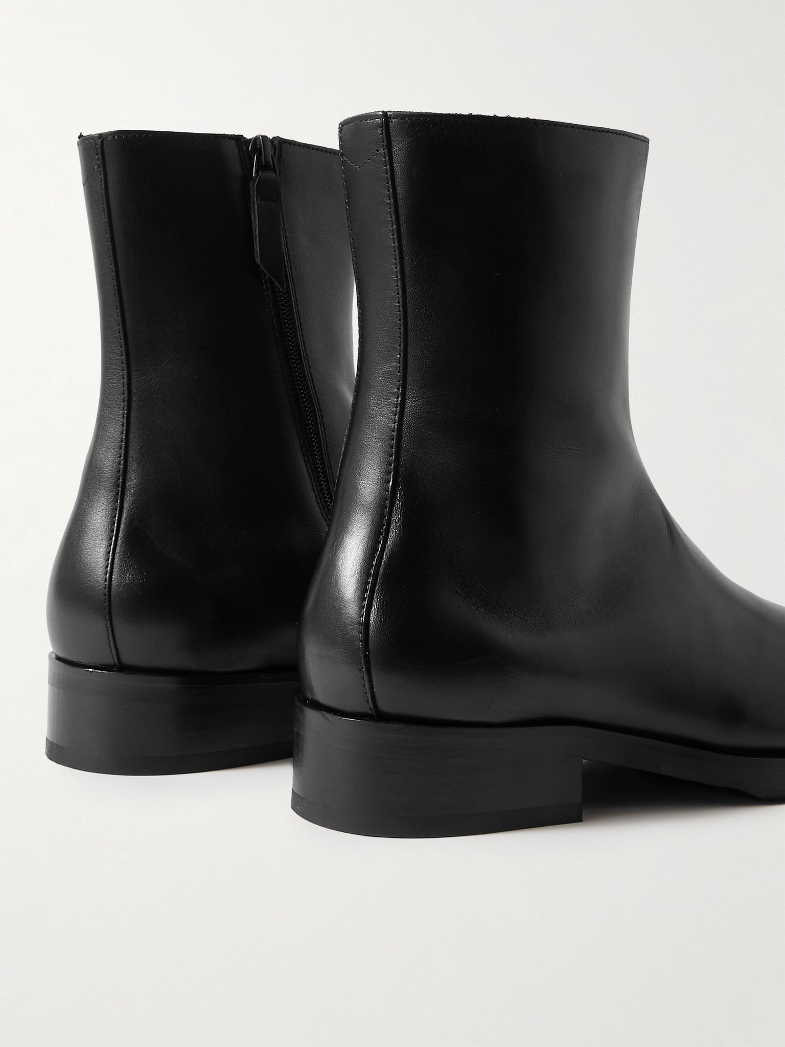 Camion Leather Boots Black - 5