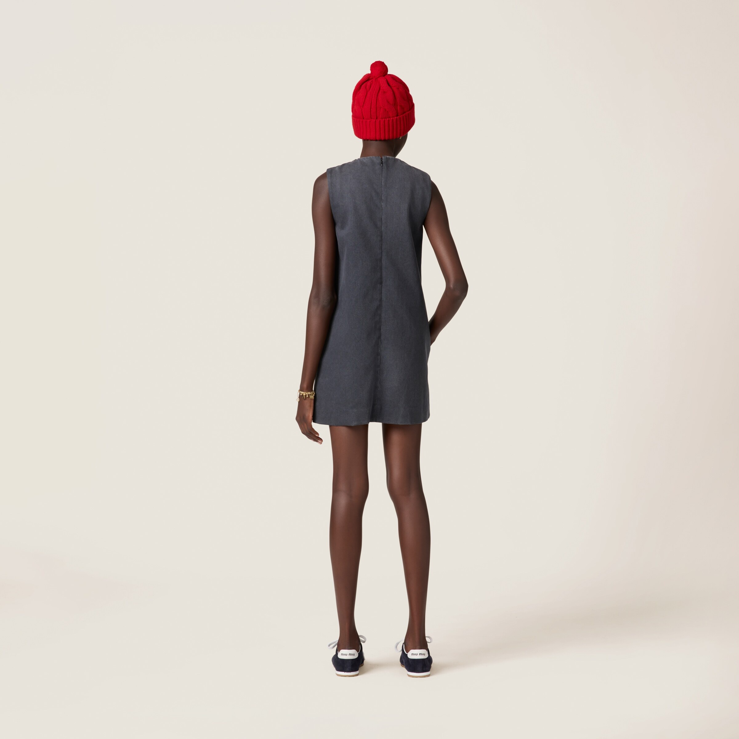 Drill mini-dress - 3