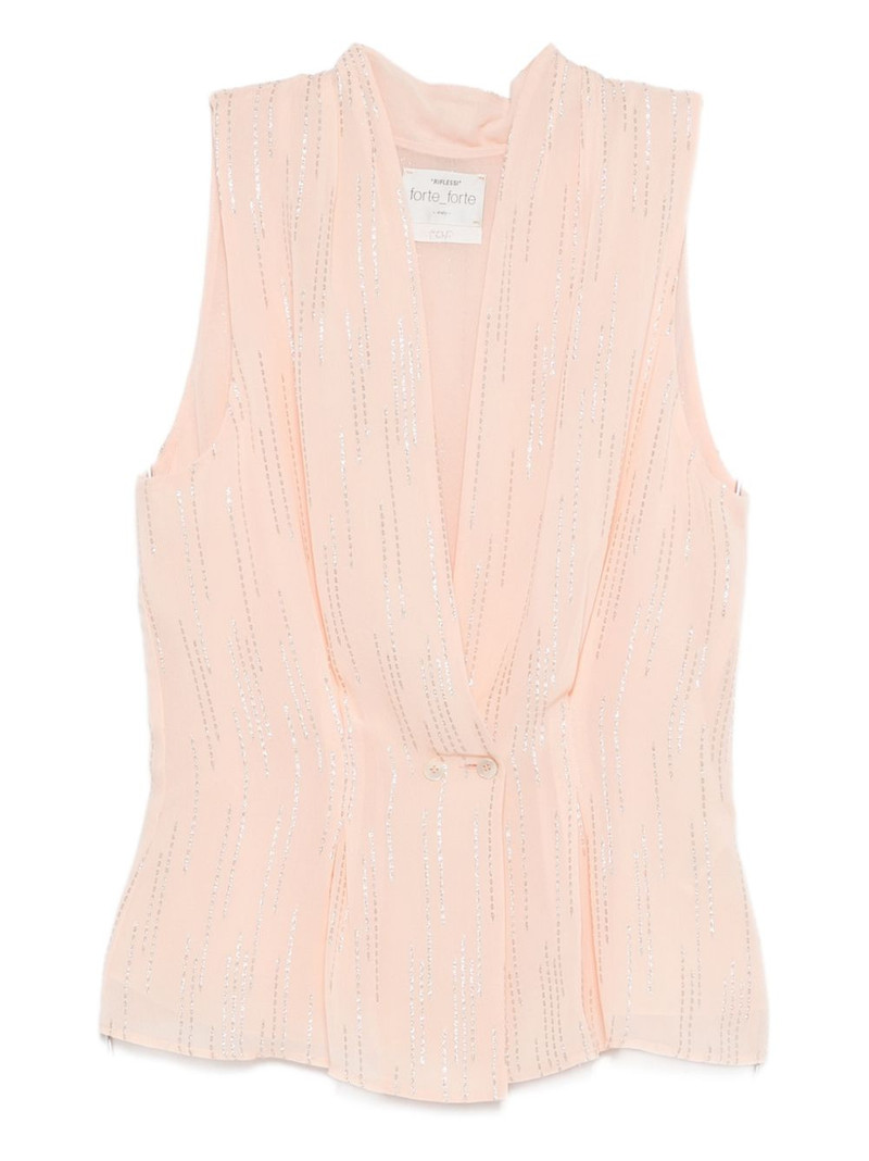 sleeveless draped top 1