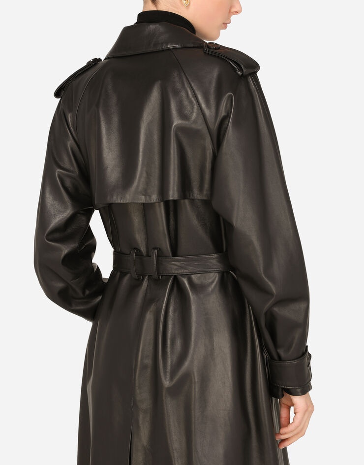 Plongé lambskin trench coat - 5