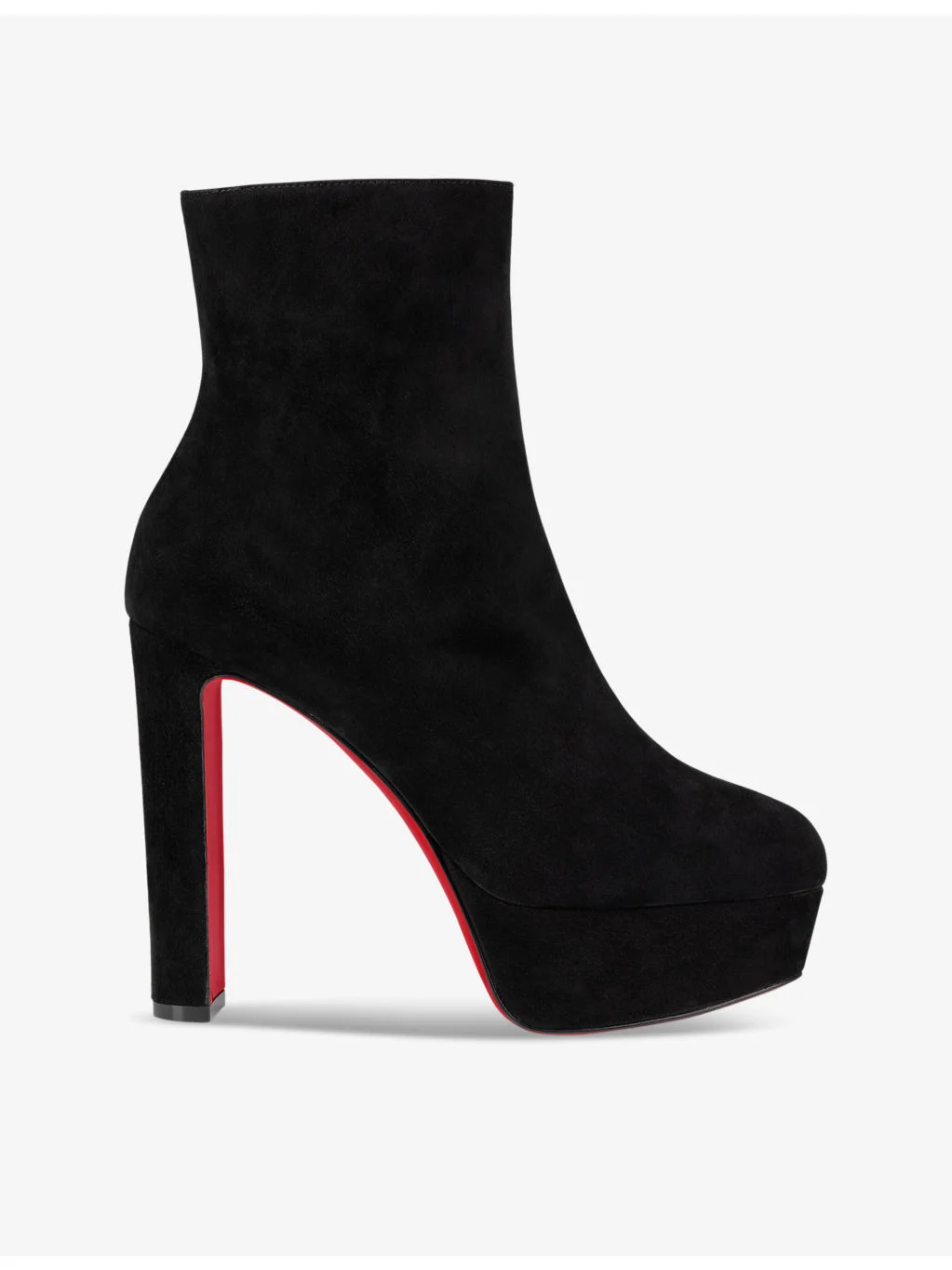 Loo Booty 130 velour heeled ankle boots - 1