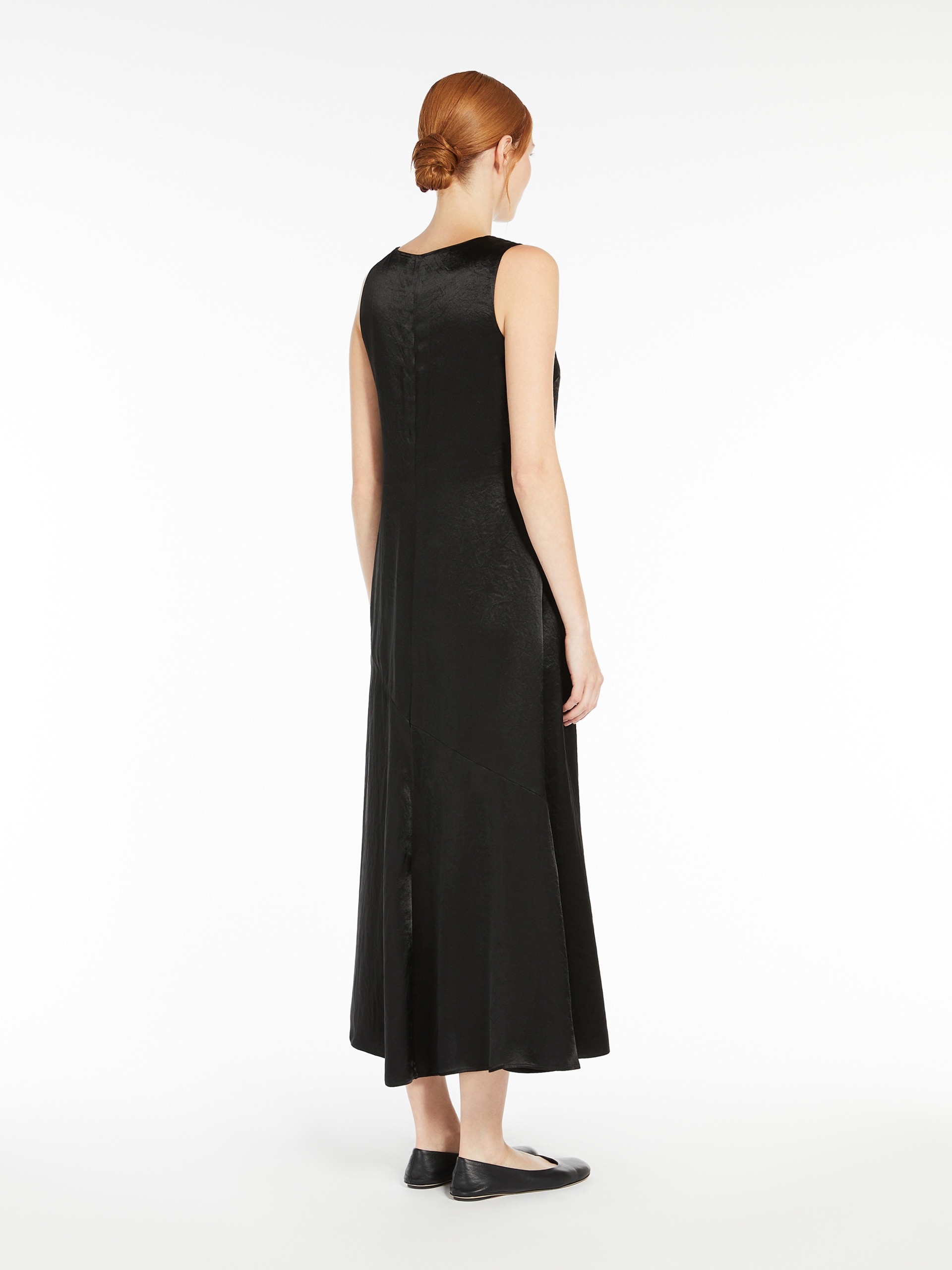 CIMA Long satin dress - 4
