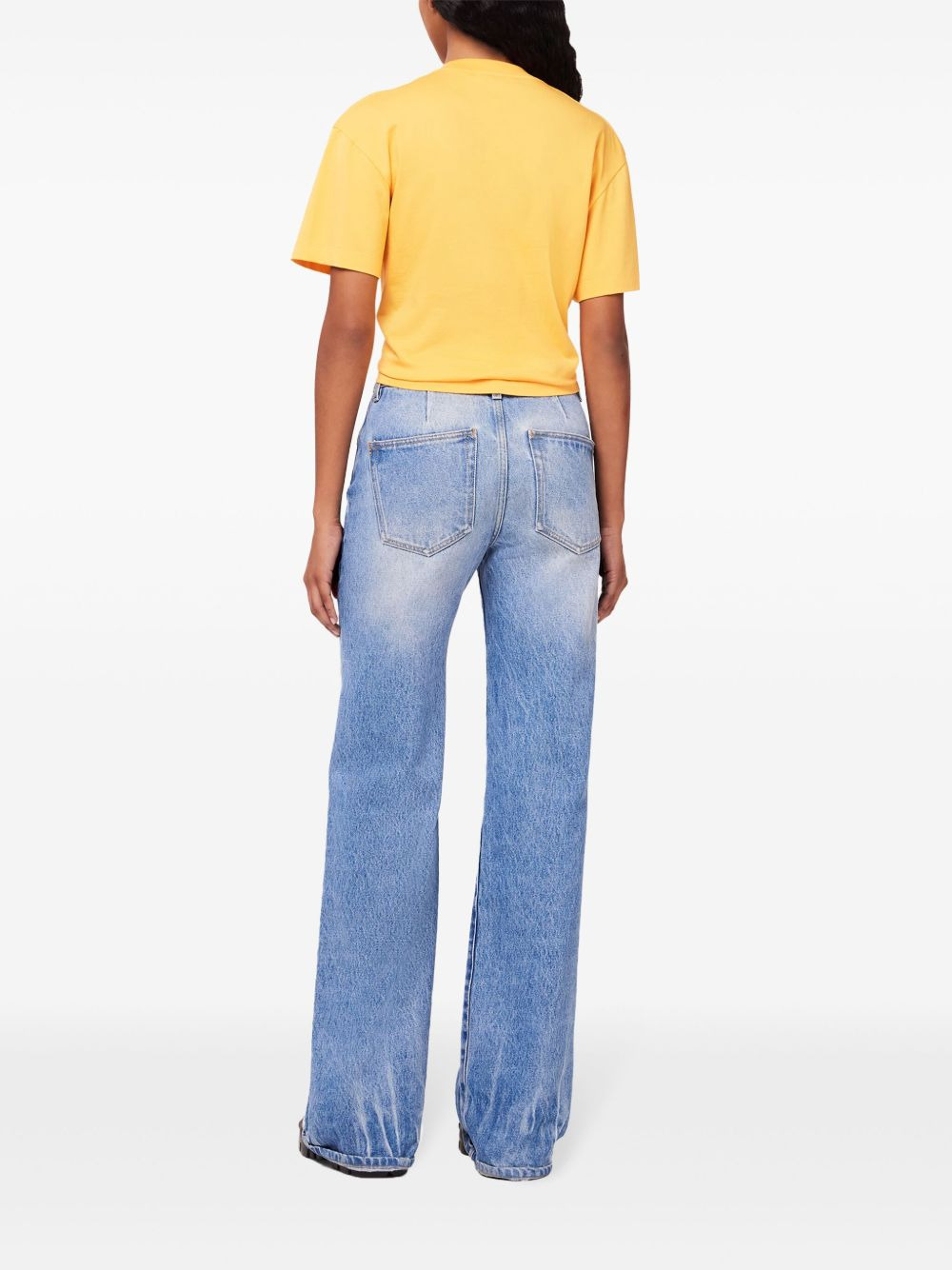 ring-detail cropped T-shirt - 3