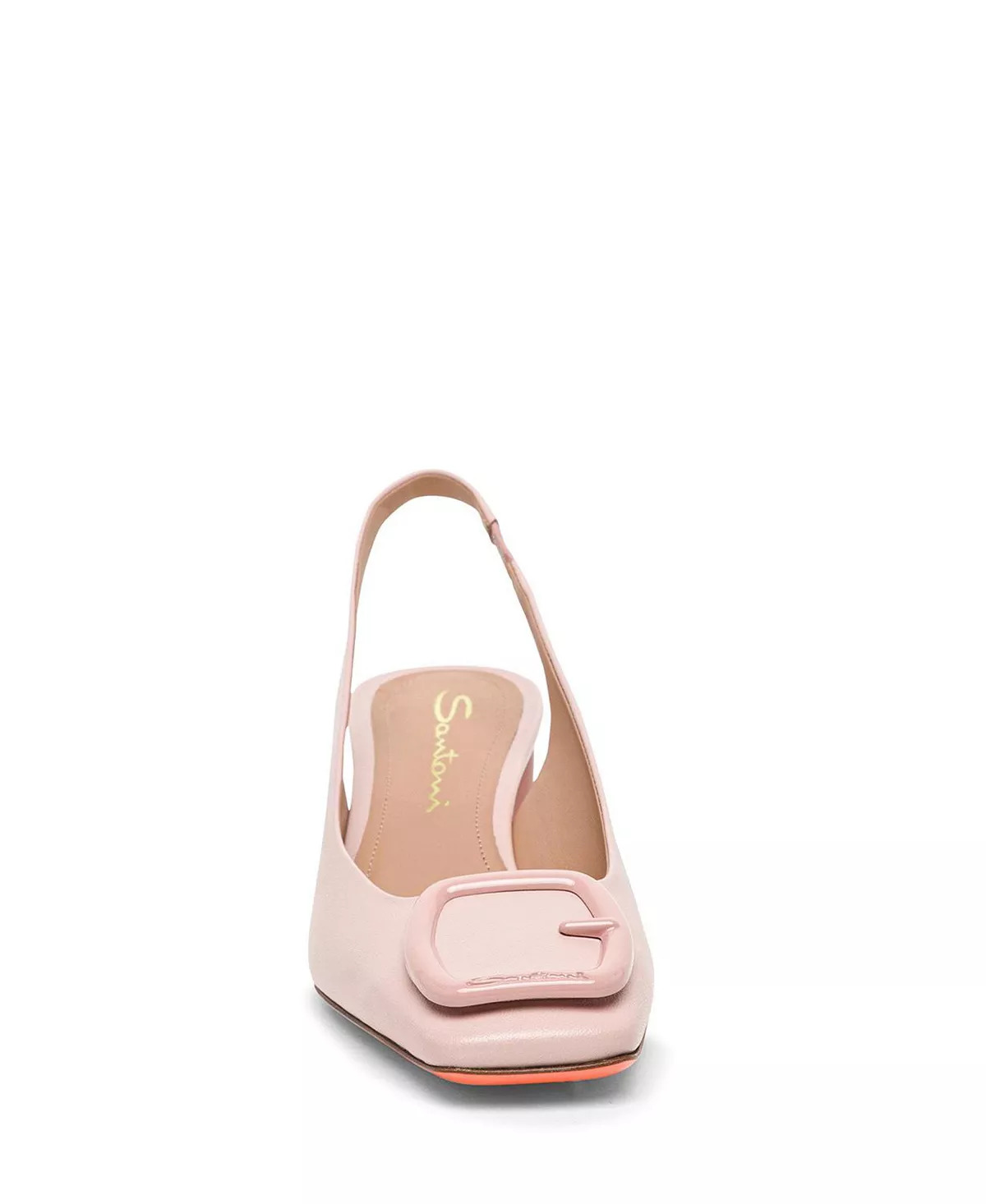 Women's Leather Mid-Heel Slingback - 5
