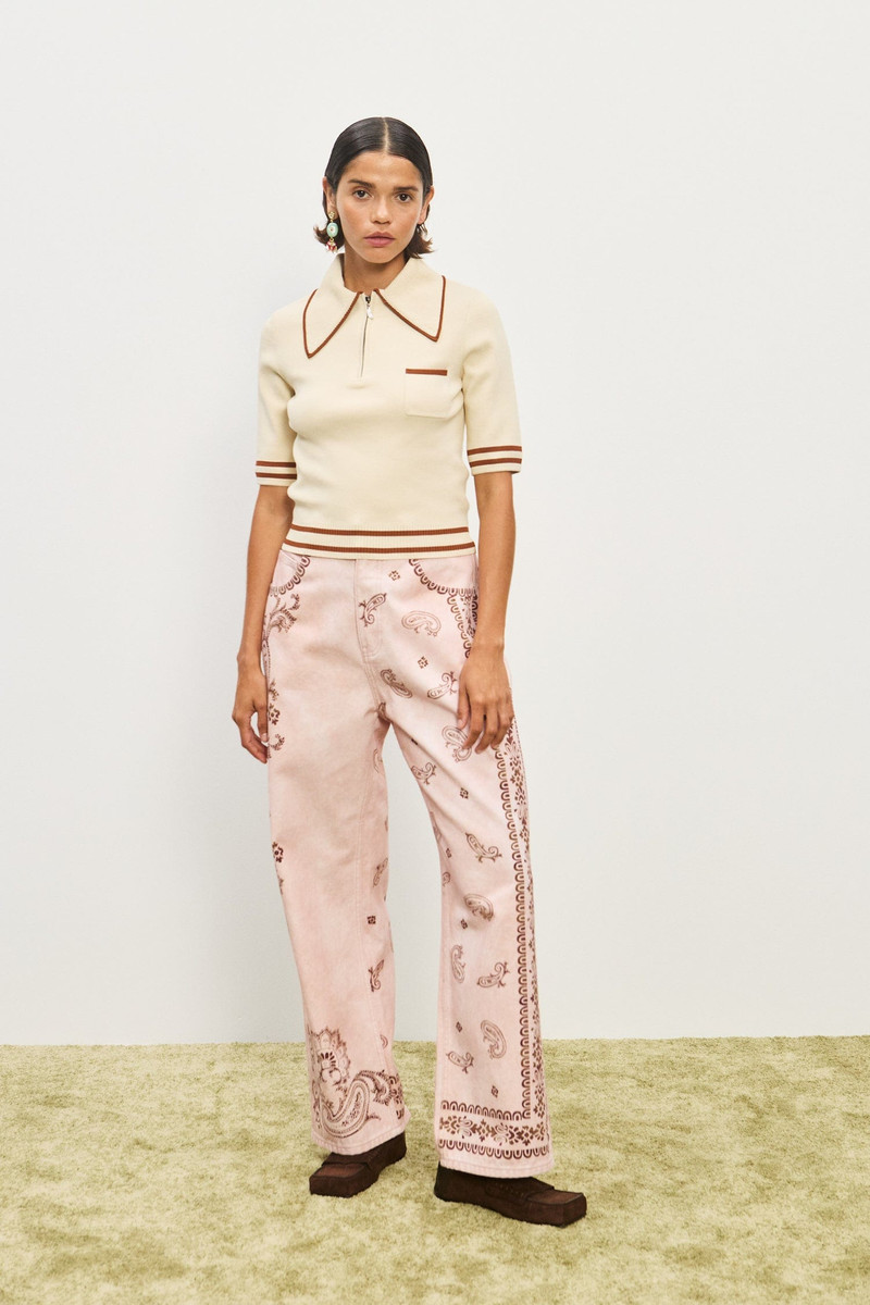 ALÉMAIS Akia Straight Leg Denim Jean outlook