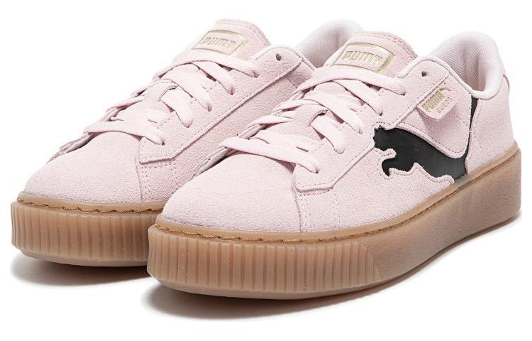 (WMNS) PUMA Suede Platform Shoes 'Pink Black Gum' 397233-05 - 5