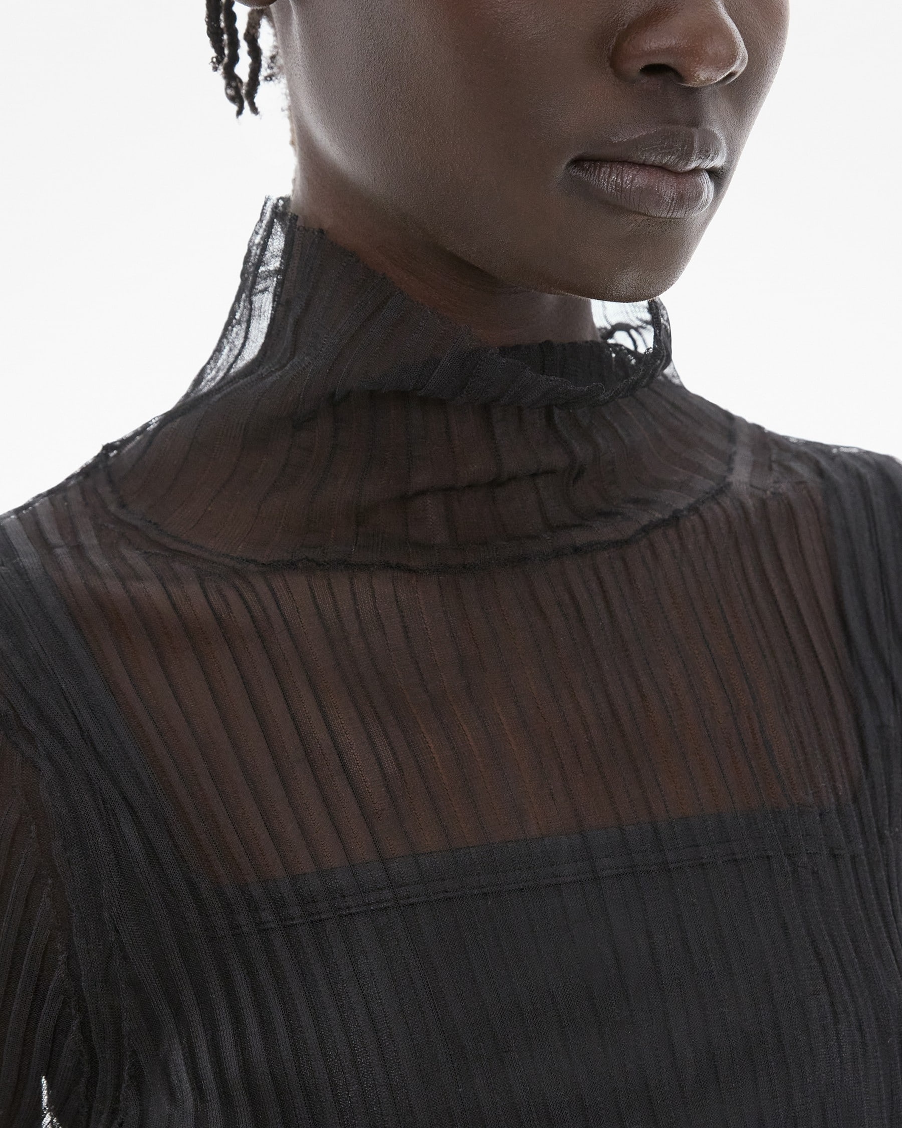 SHEER TURTLENECK TEE - 6