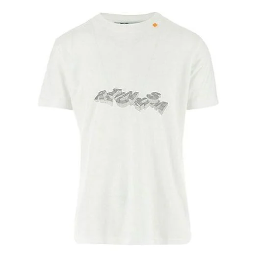 Off-White SS21 Logo Printing Round Neck Short Sleeve Ordinary Version White OWOMAA027R20185010 - 1