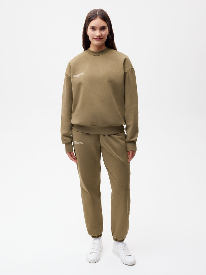 PANGAIA Womens In Conversion Cotton Sweatshirt - Carbon Brown outlook