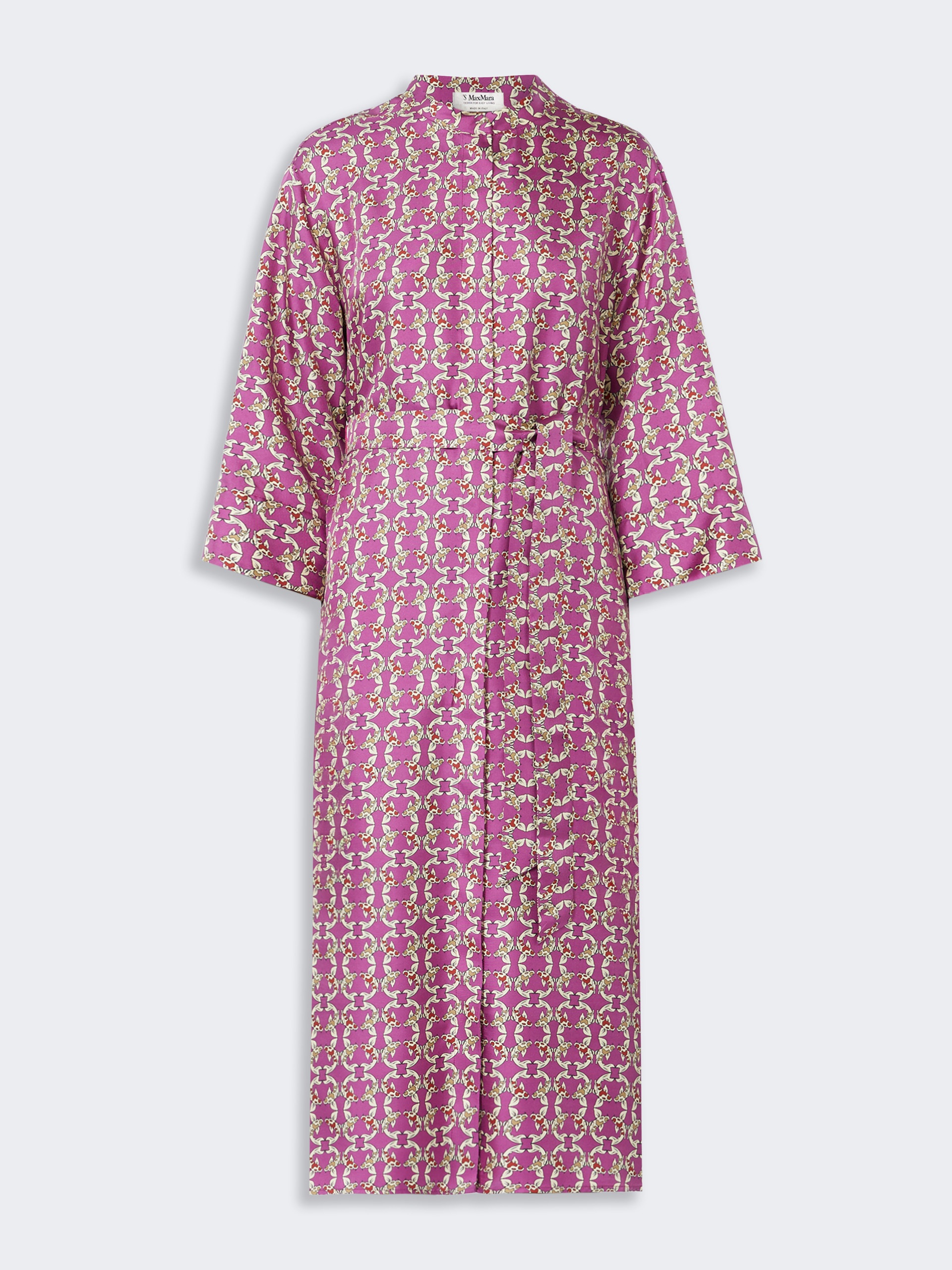 TIMEF Printed silk twill caftan - 1
