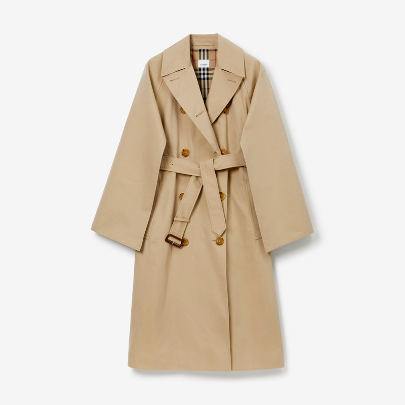 코튼 Gabardine 트렌치 코트 1