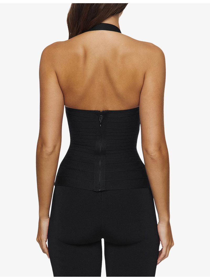 The Silhouette Halterneck Bandage Woven Top 4