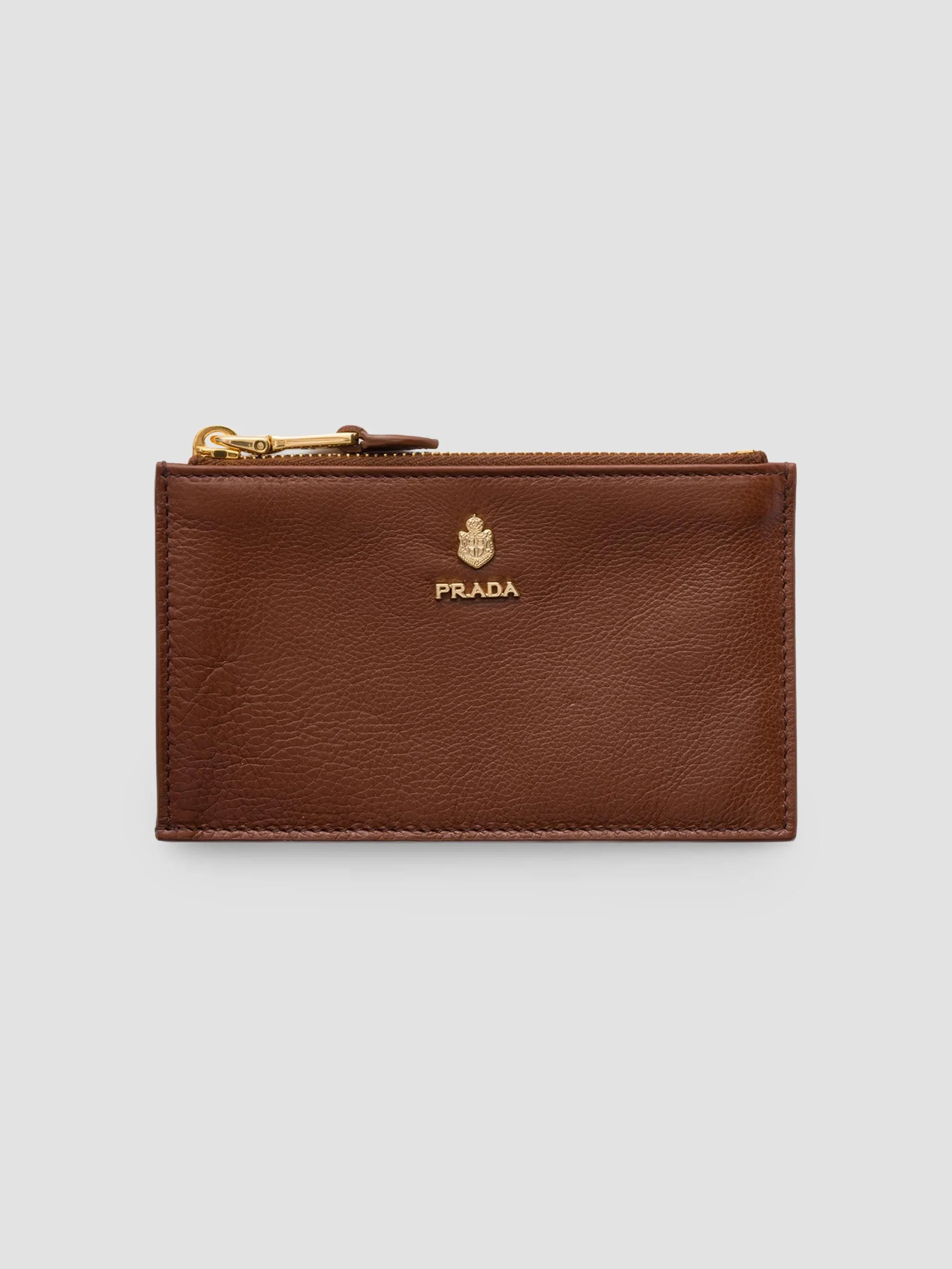 Women's Leather Card Holder - Brown - 1