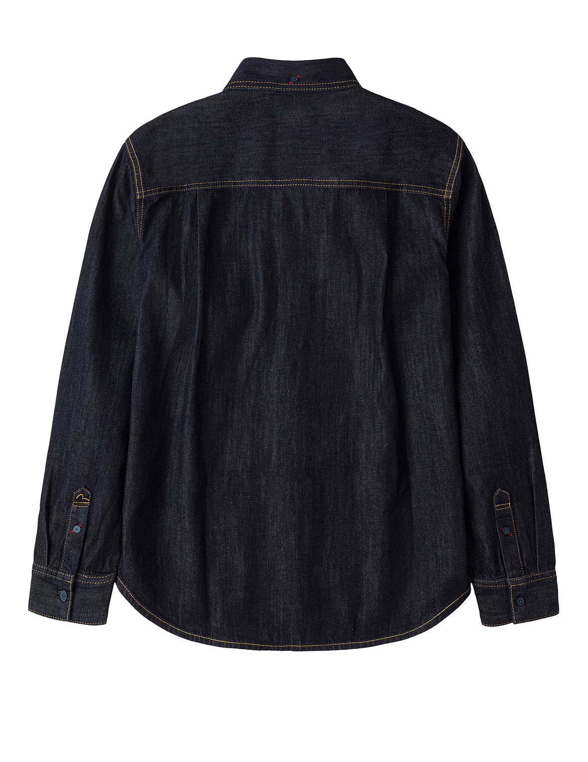 Seagull Embroidery Regular Fit Denim Long-sleeve Shirt - 2