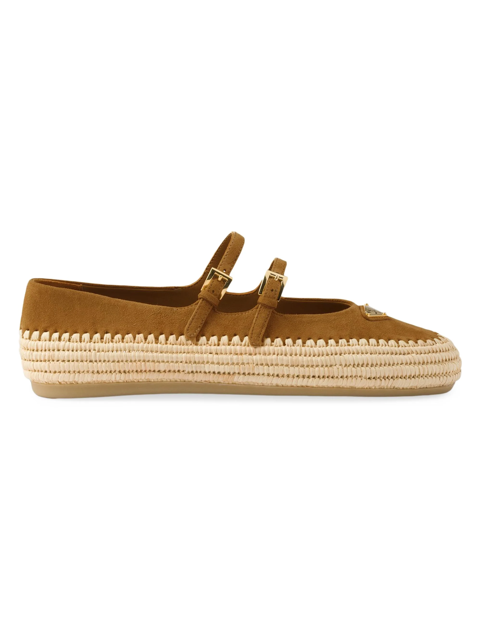 Women's Suede Ballerinas - Brown - 1