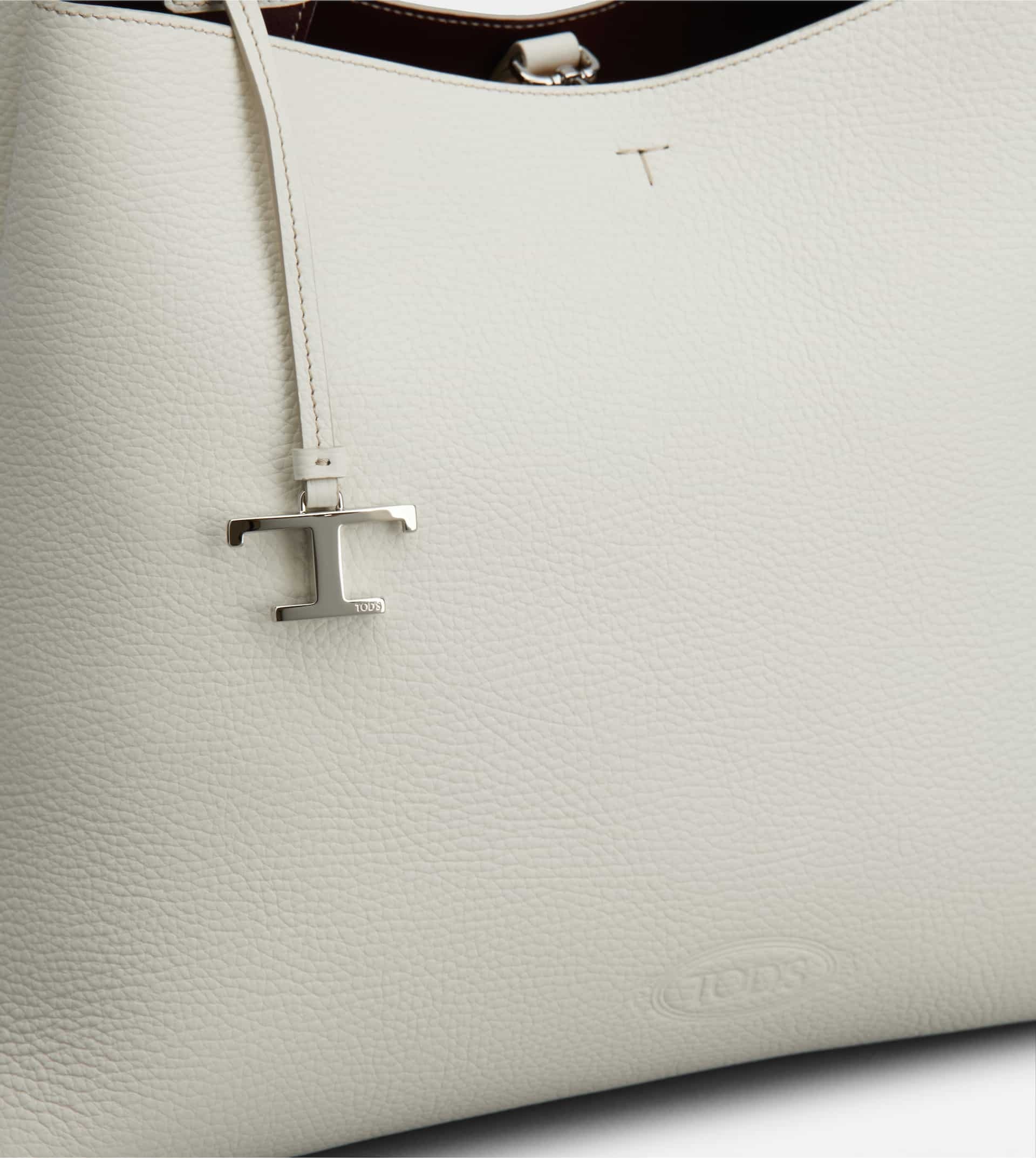 TOD'S BAG IN LEATHER MEDIUM - WHITE - 4