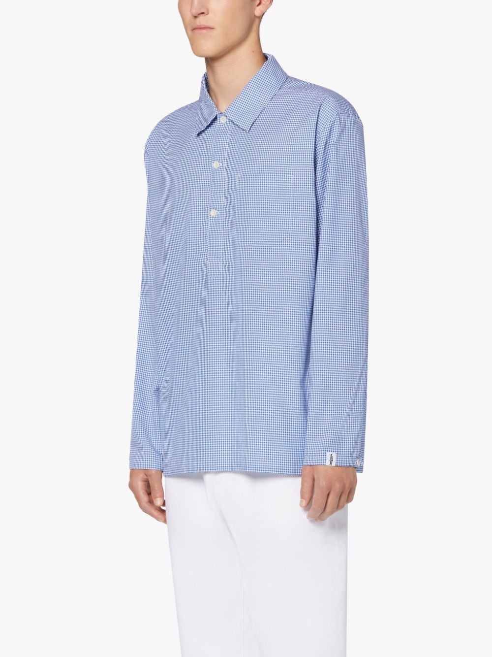 MILITARY BLUE COTTON SHIRT | GSM-201 - 3