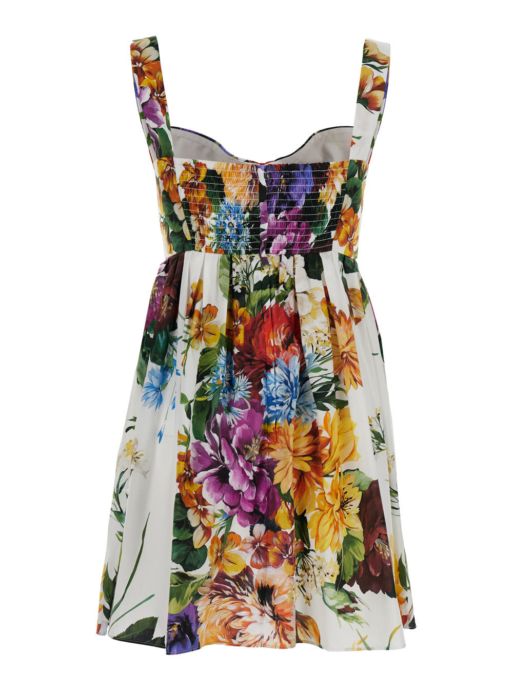 Dolce & Gabbana Women Multicolor Sleeveless Dress With Bustier Style Neckline And All-Over Floral Pr - 2