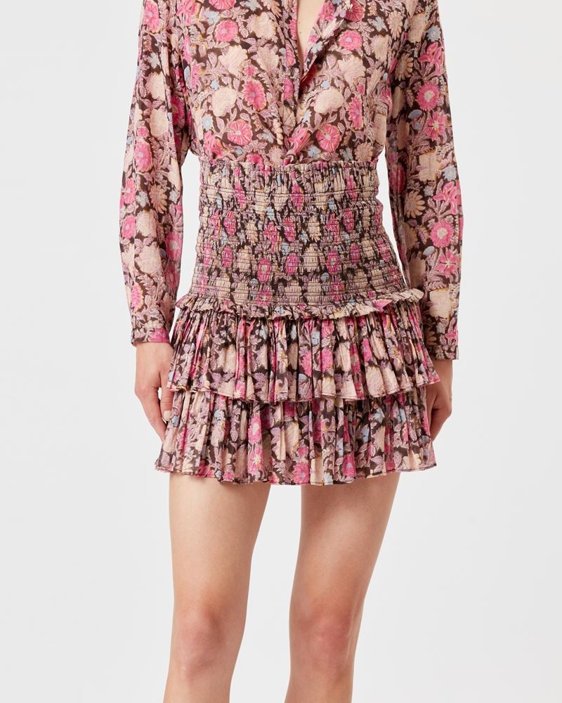 NAOMI PRINTED SHORT SKIRT - 4