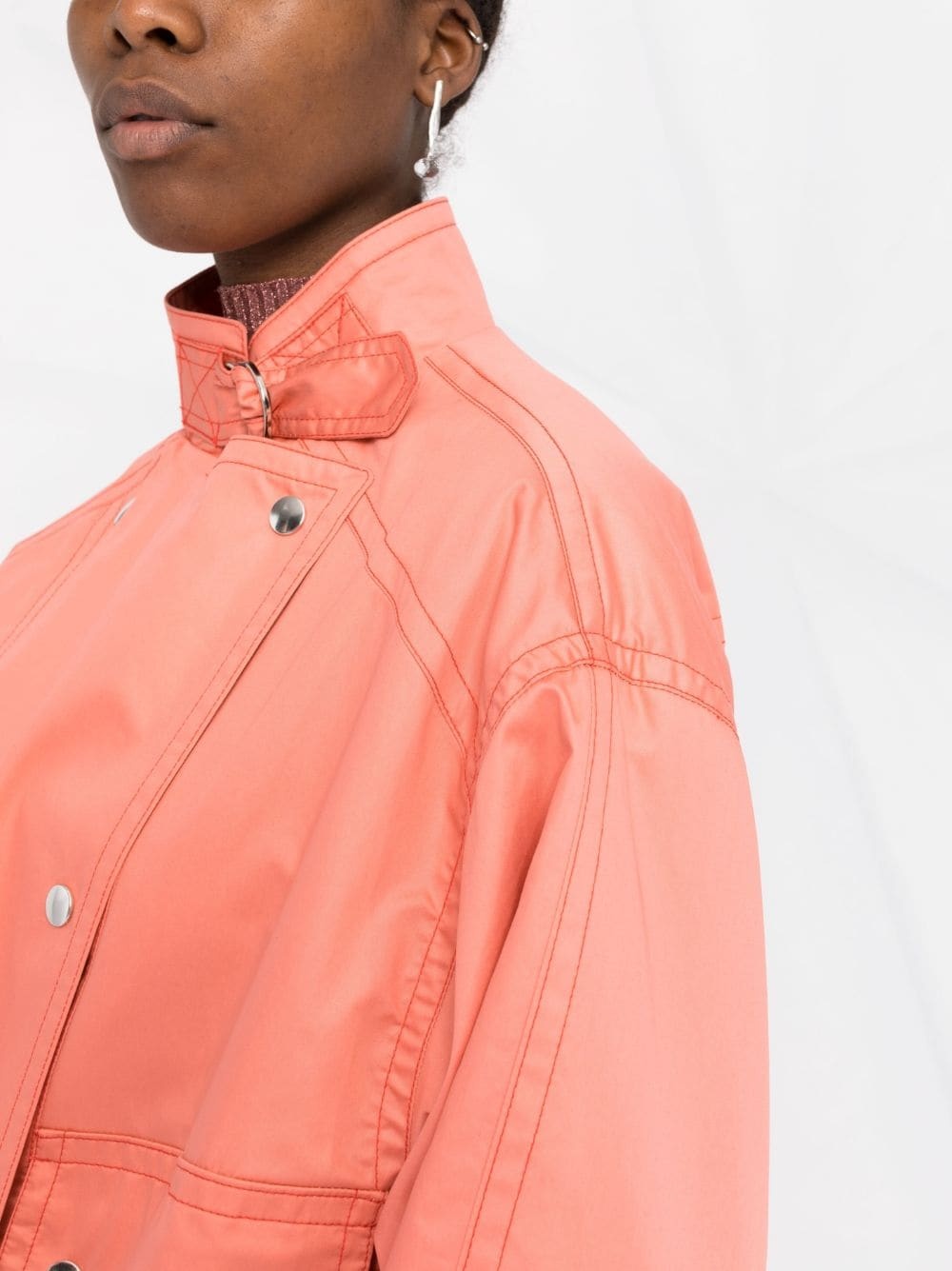double-breasted press-stud jacket - 3