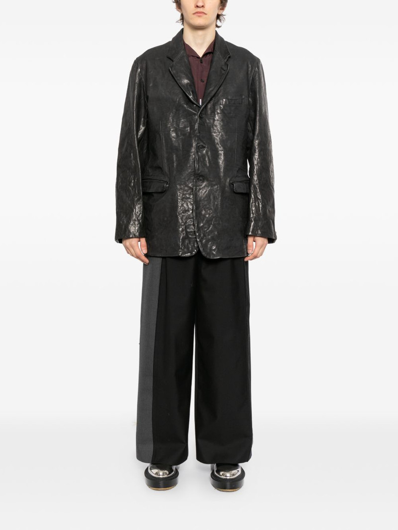 Yohji Yamamoto leather jacket outlook