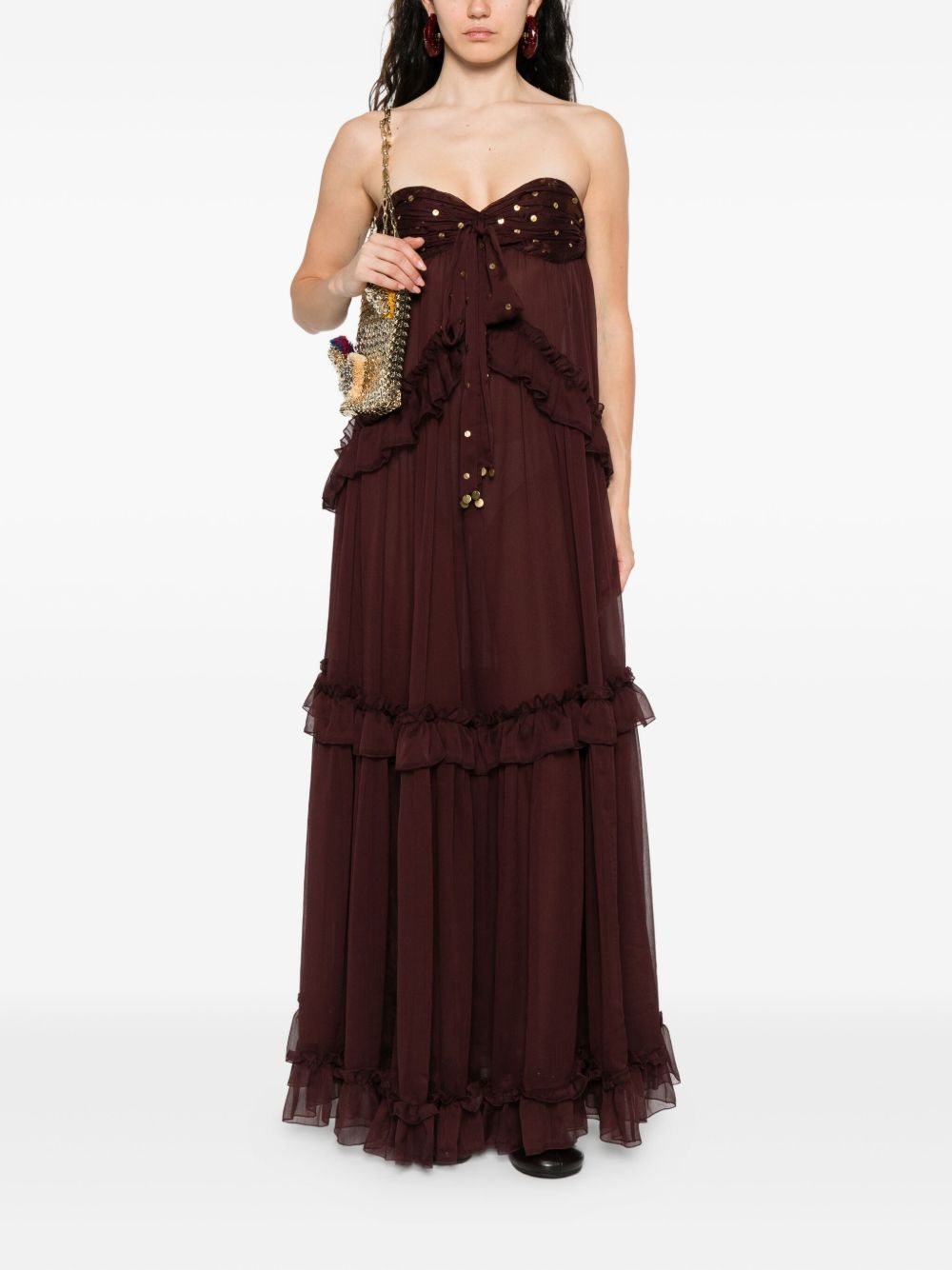 sequin-embellished maxi dress - 2