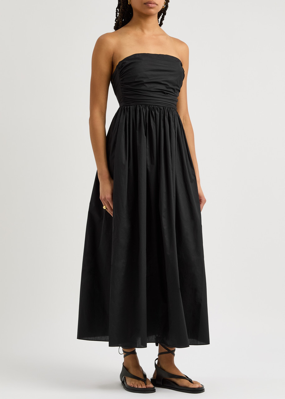 Matteau Strapless Cotton Midi Dress - 2