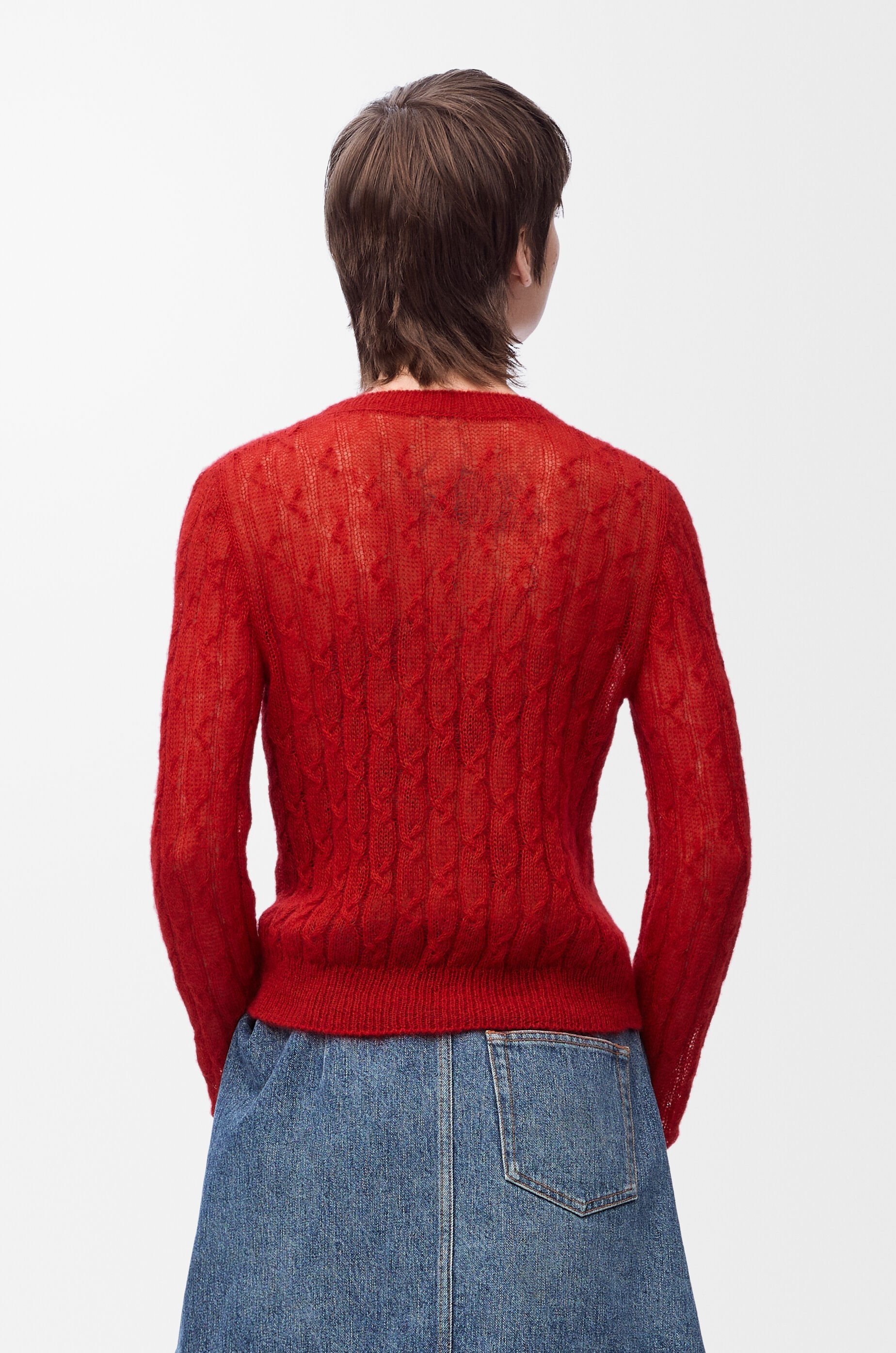 Sweater in mohair and wool blend - 4
