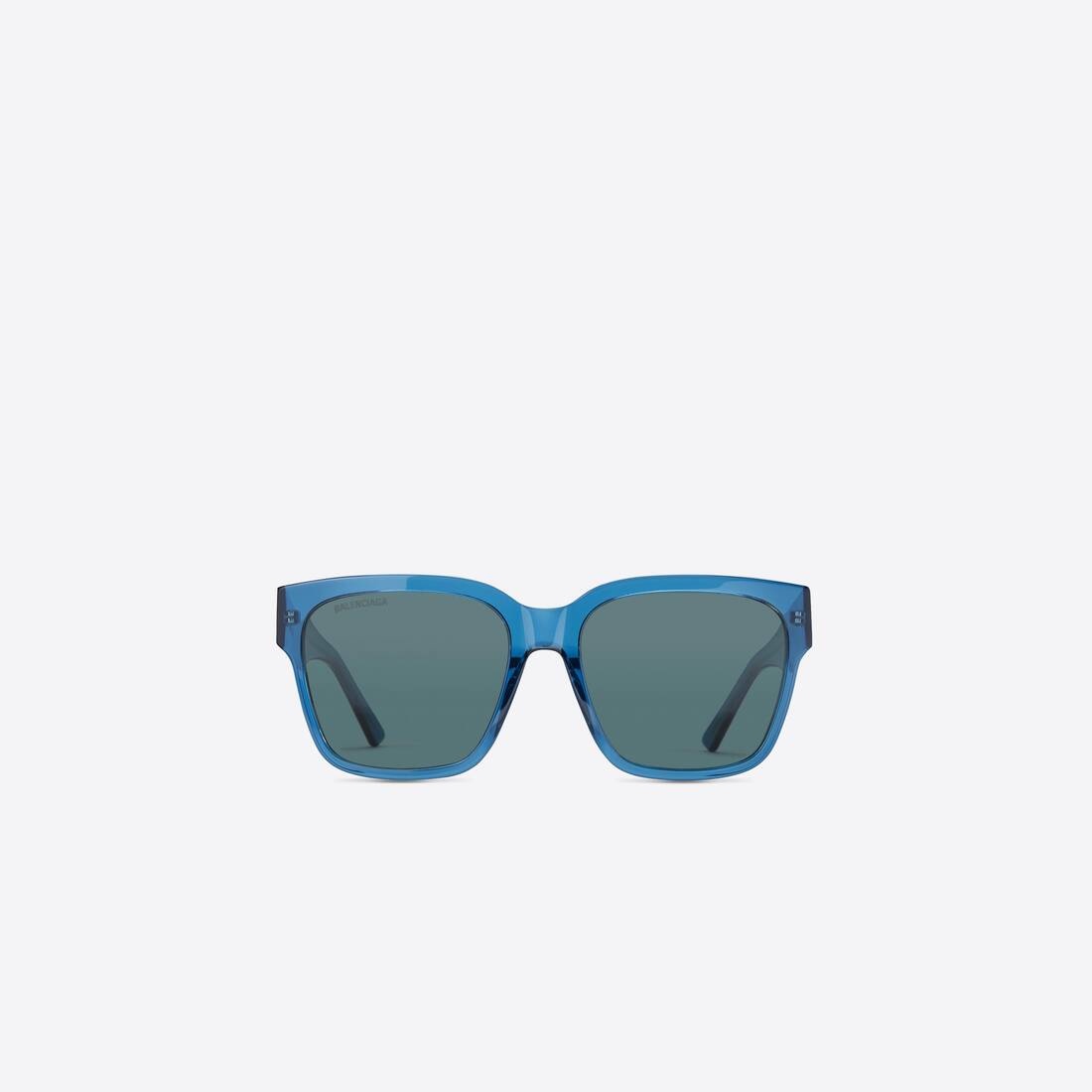 Women's Flat Square Sunglasses in Blue - 1