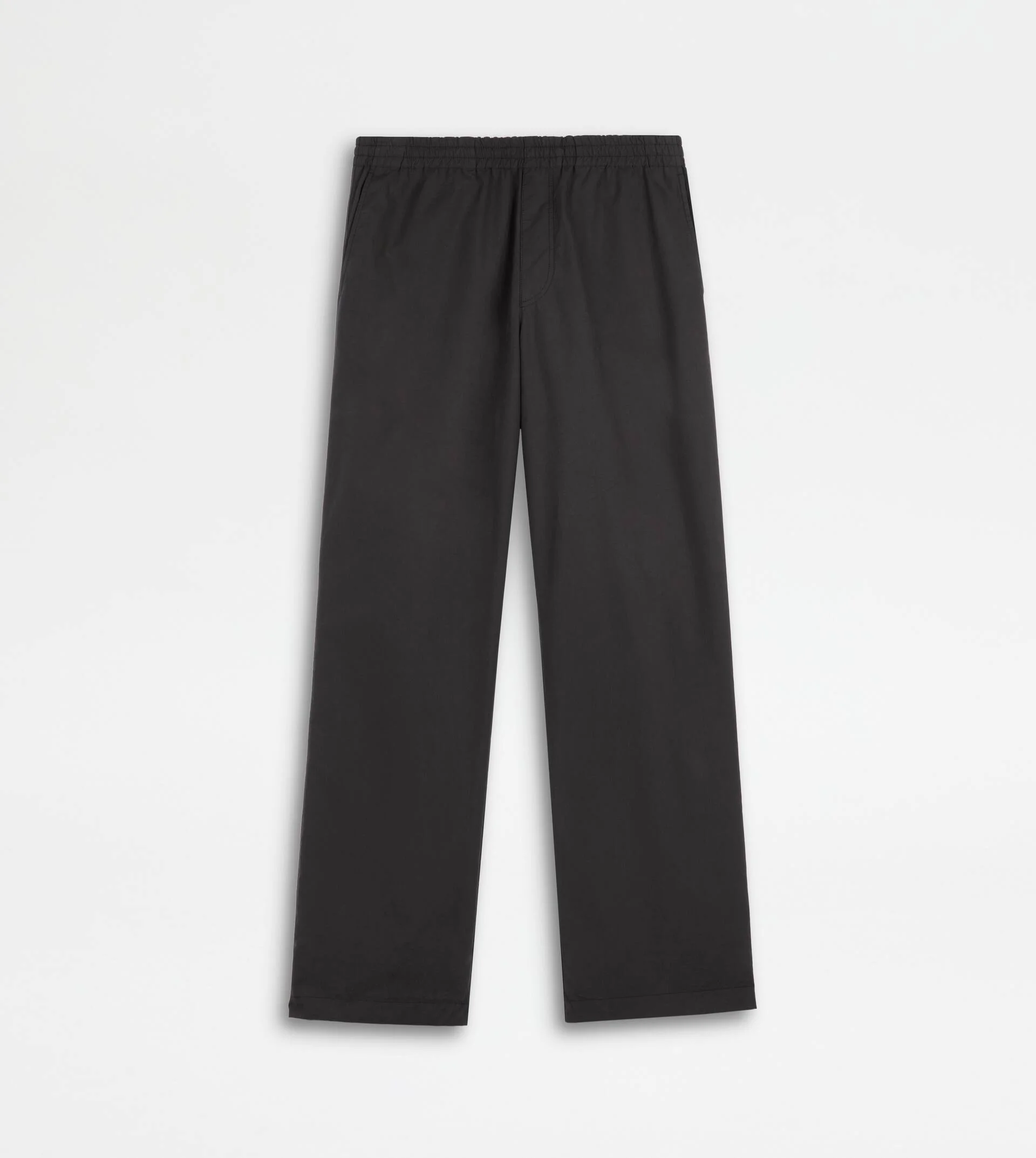 PANTS IN COTTON WITH DRAWSTRING - GREY - 1