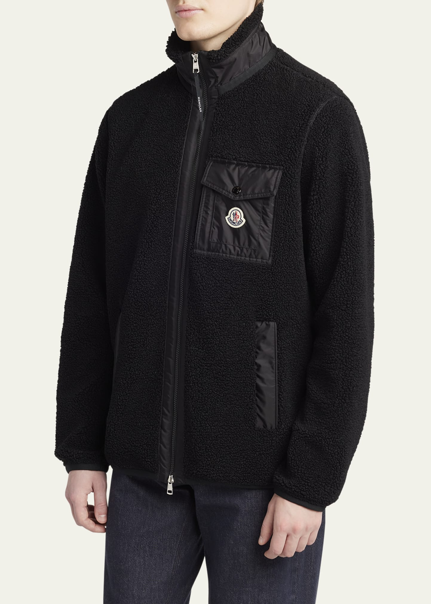 Men's Teddy Boucle Full-Zip Jacket - 4