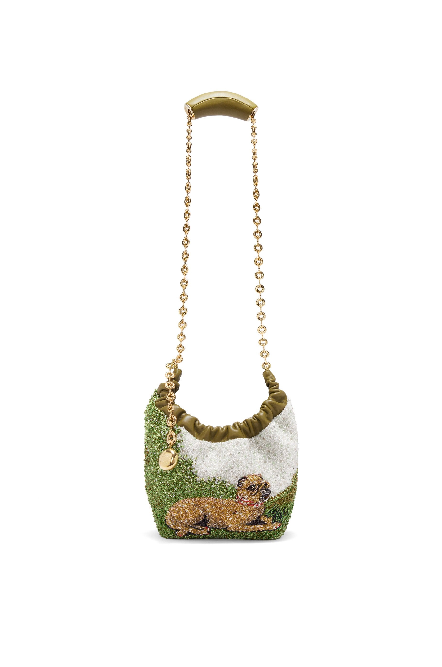 Mini Squeeze bag in beaded leather - 7