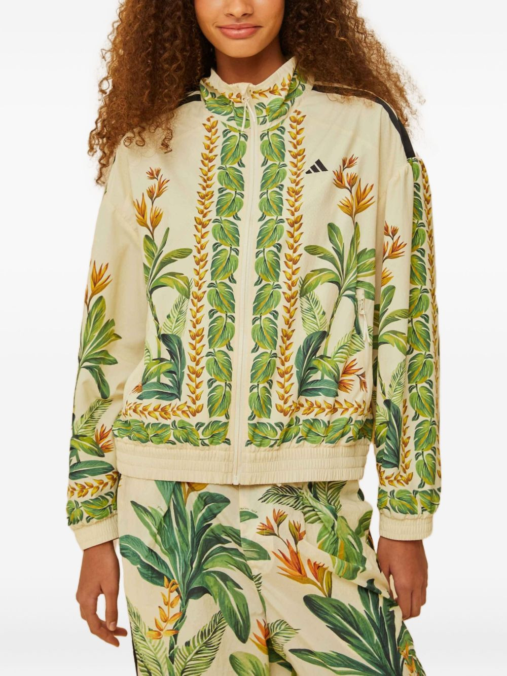 floral-print track jacket - 3
