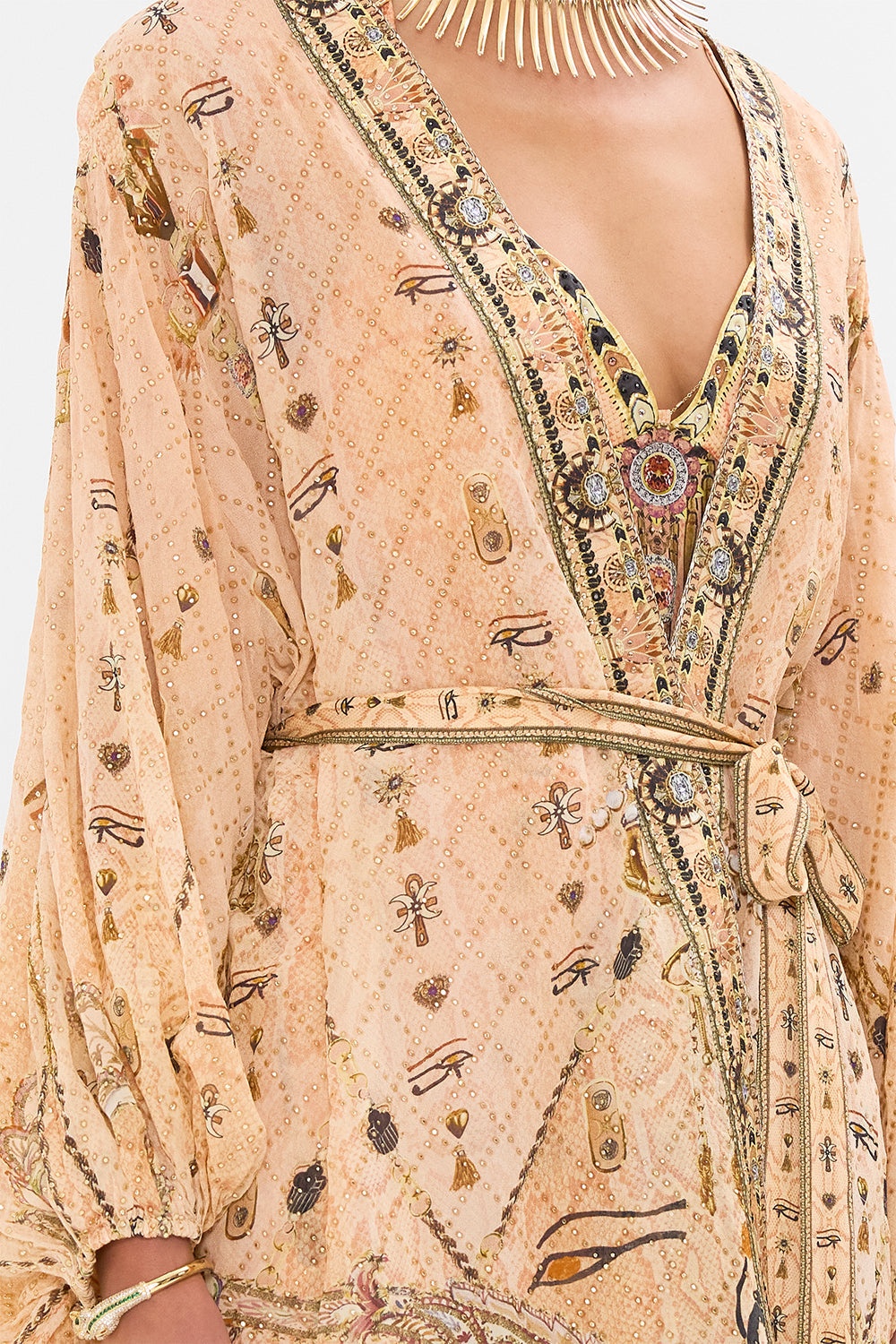 BLOUSON SLEEVE EMBELLISHED LAYER - 6