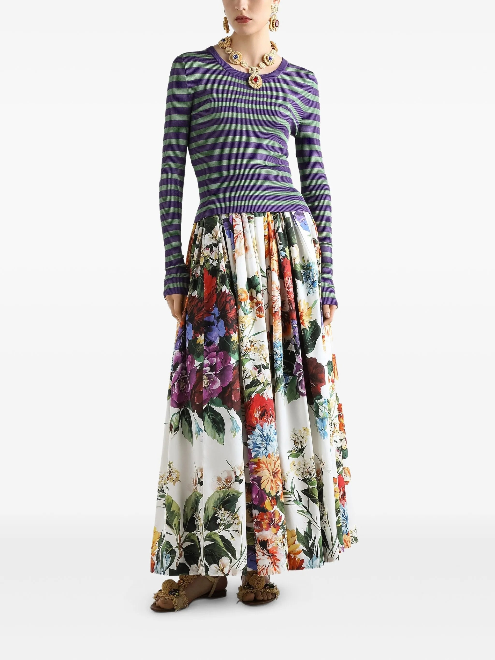 Floral-print Maxi Skirt - 3