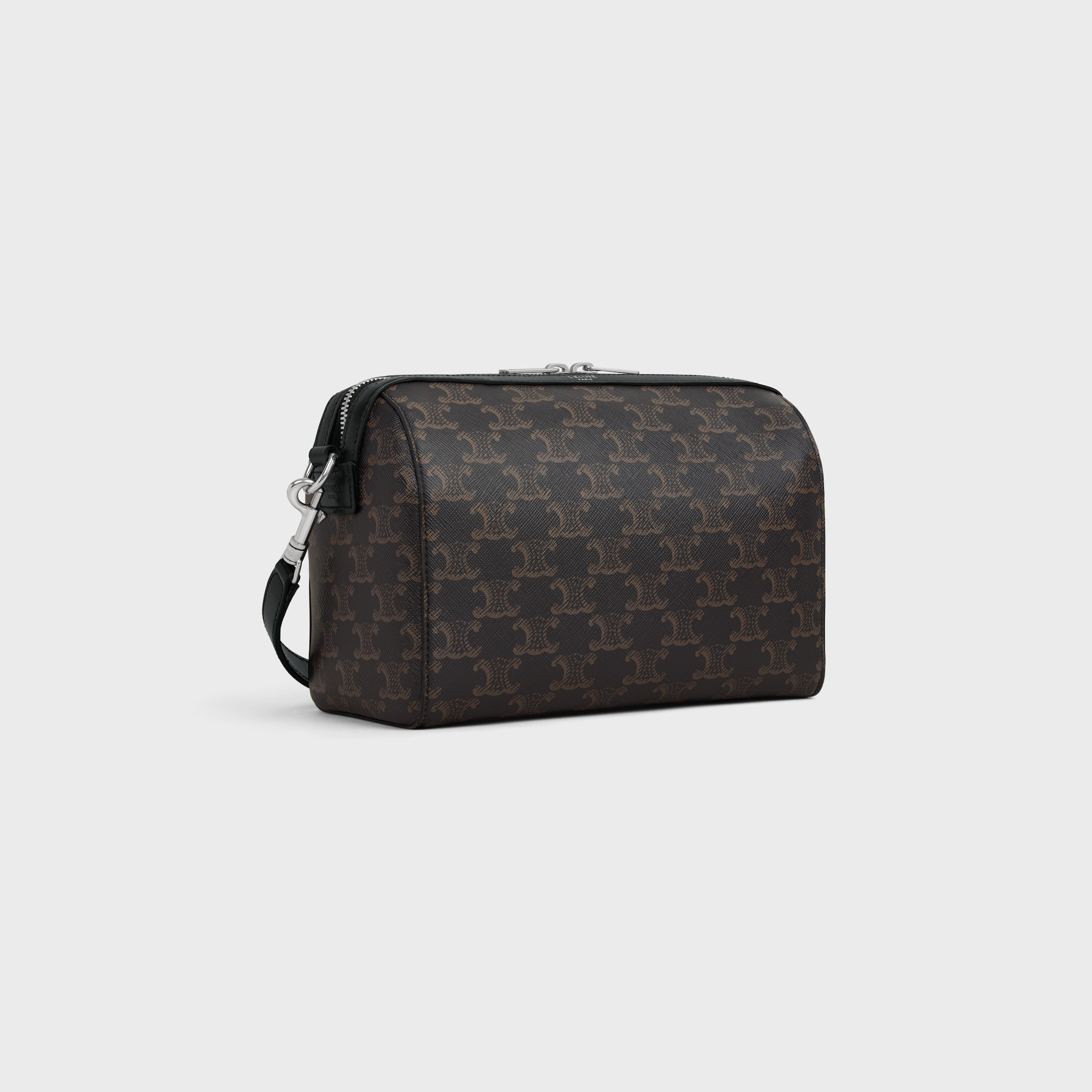 MINI BOSTON IN TRIOMPHE CANVAS AND CALFSKIN - 2