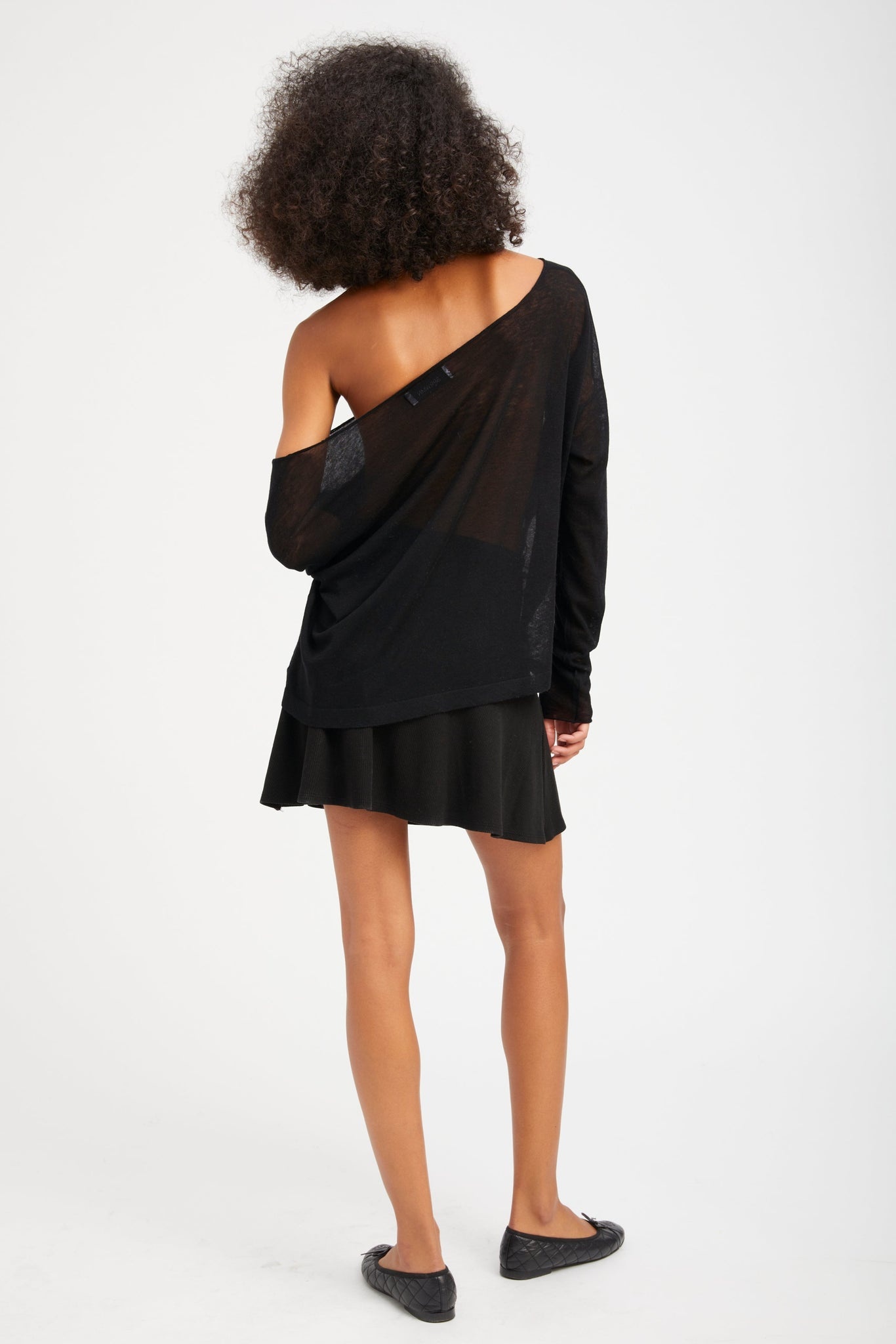 BLACK RIB JANE SKIRT - 7