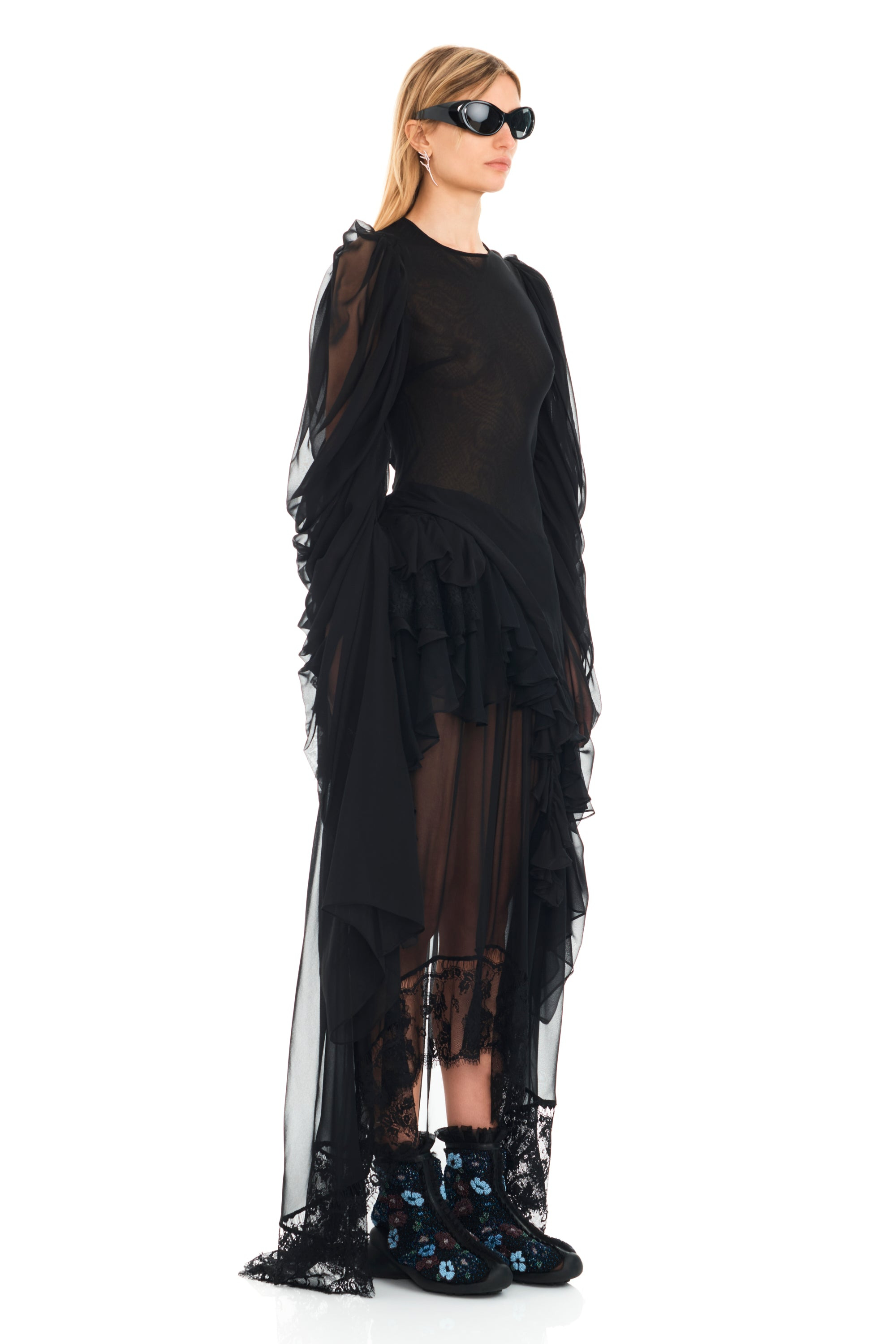 BLACK SIMONE ANGELICA DRESS - 3