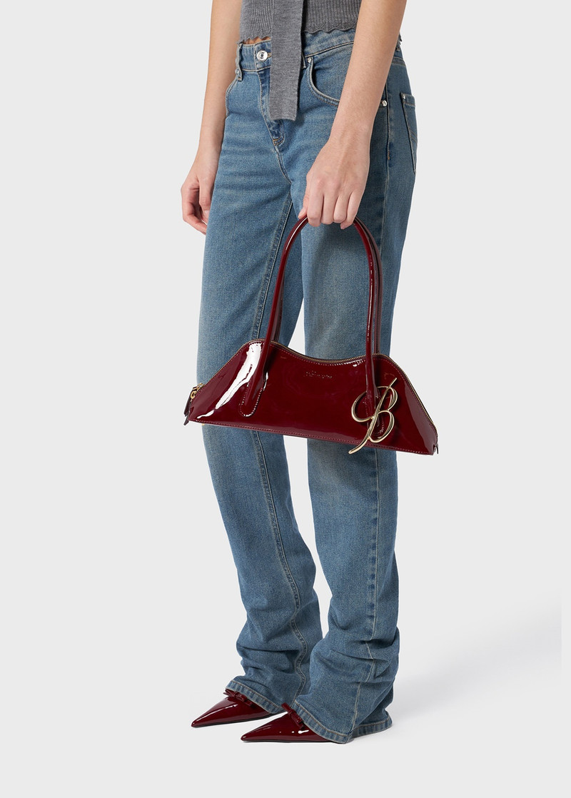 Blumarine KISS ME REGULAR-SIZE BAG IN PATENT LEATHER WITH B MONOGRAM outlook
