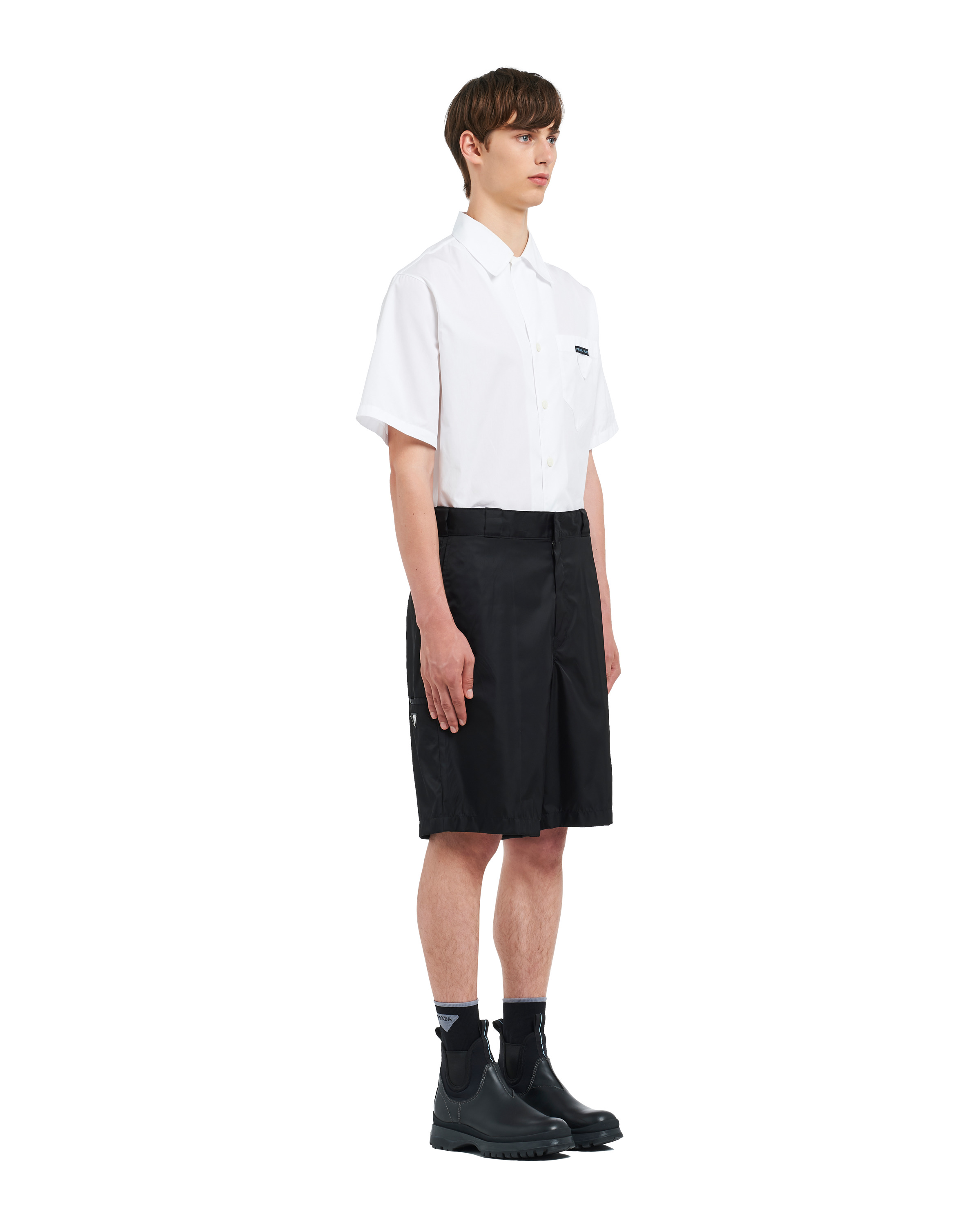 Re-Nylon gabardine Bermudas - 3