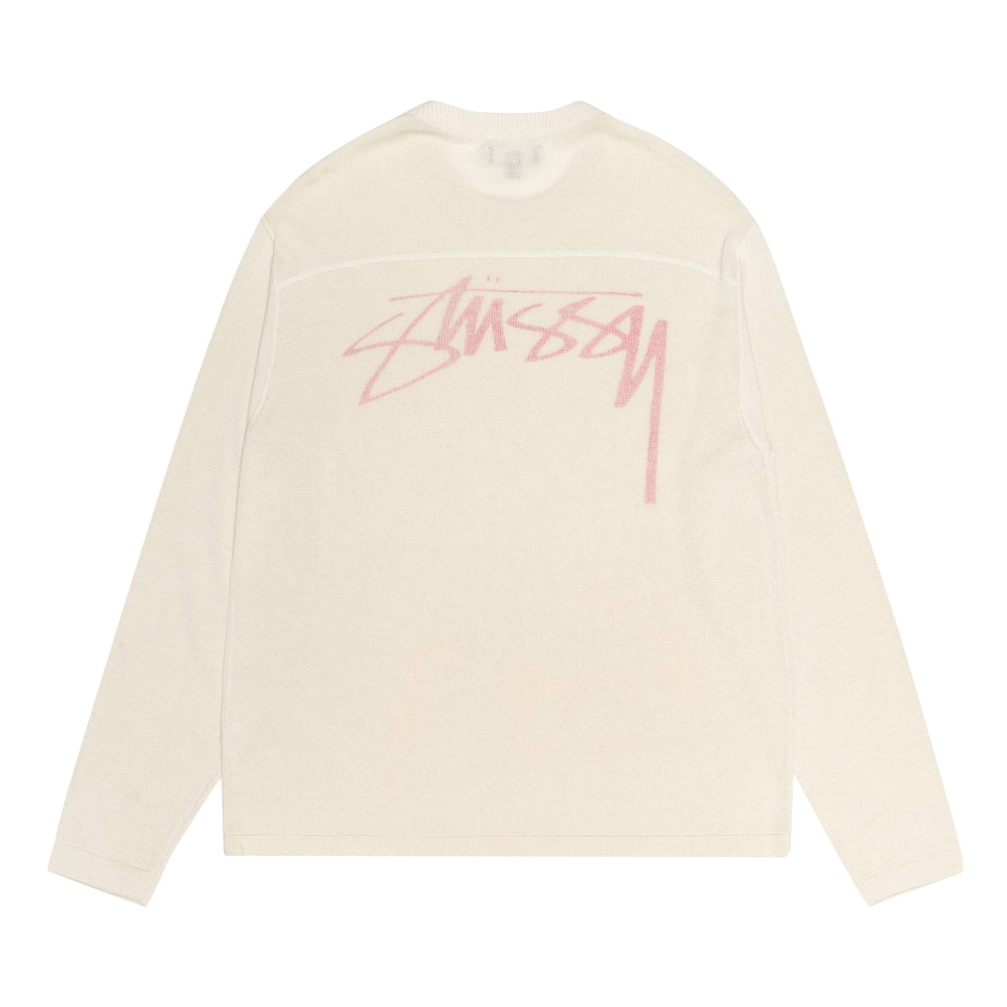 Stussy Lightweight Football Crew 'Bone' - 2