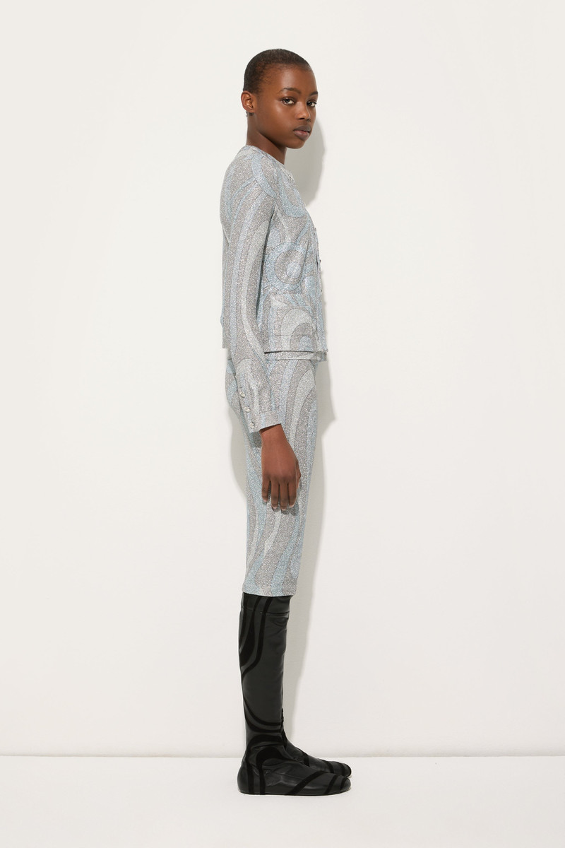 MARMO JERSEY LAMÉ CARDIGAN 3