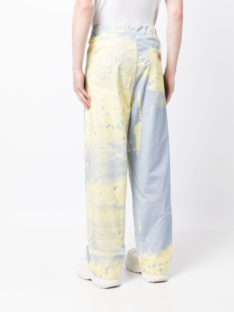 spray-paint straight-leg trousers 4