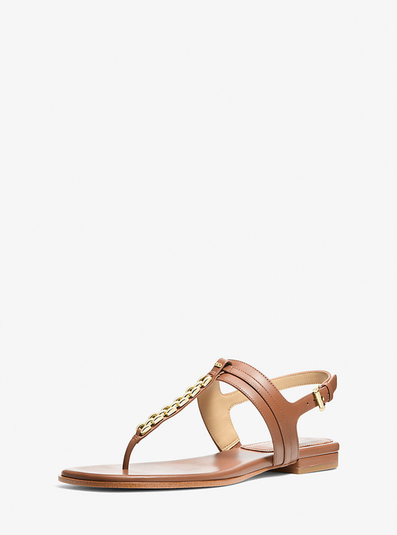 MICHAEL KORS Marcia Embellished Leather Sandal outlook