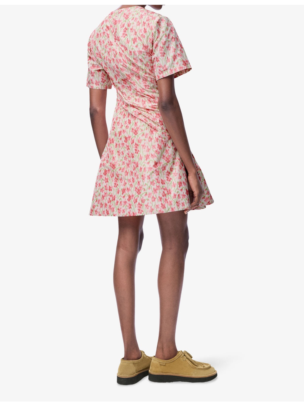Floral-Print Twisted Woven Mini Dress - 3