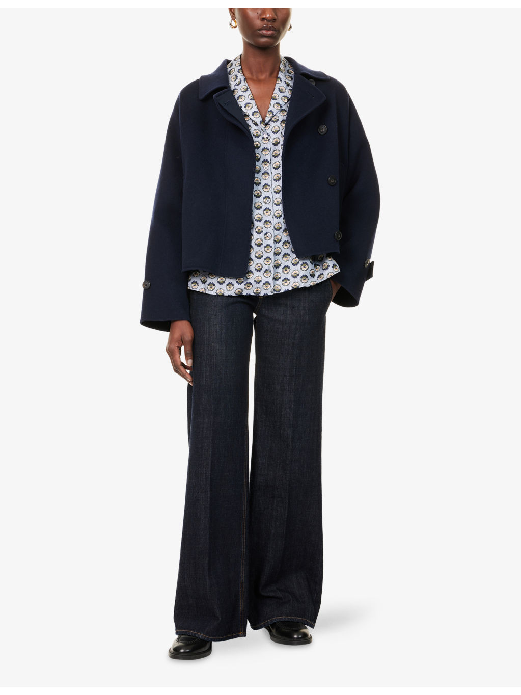 Carella Raglan-Sleeves Wool Coat - 2