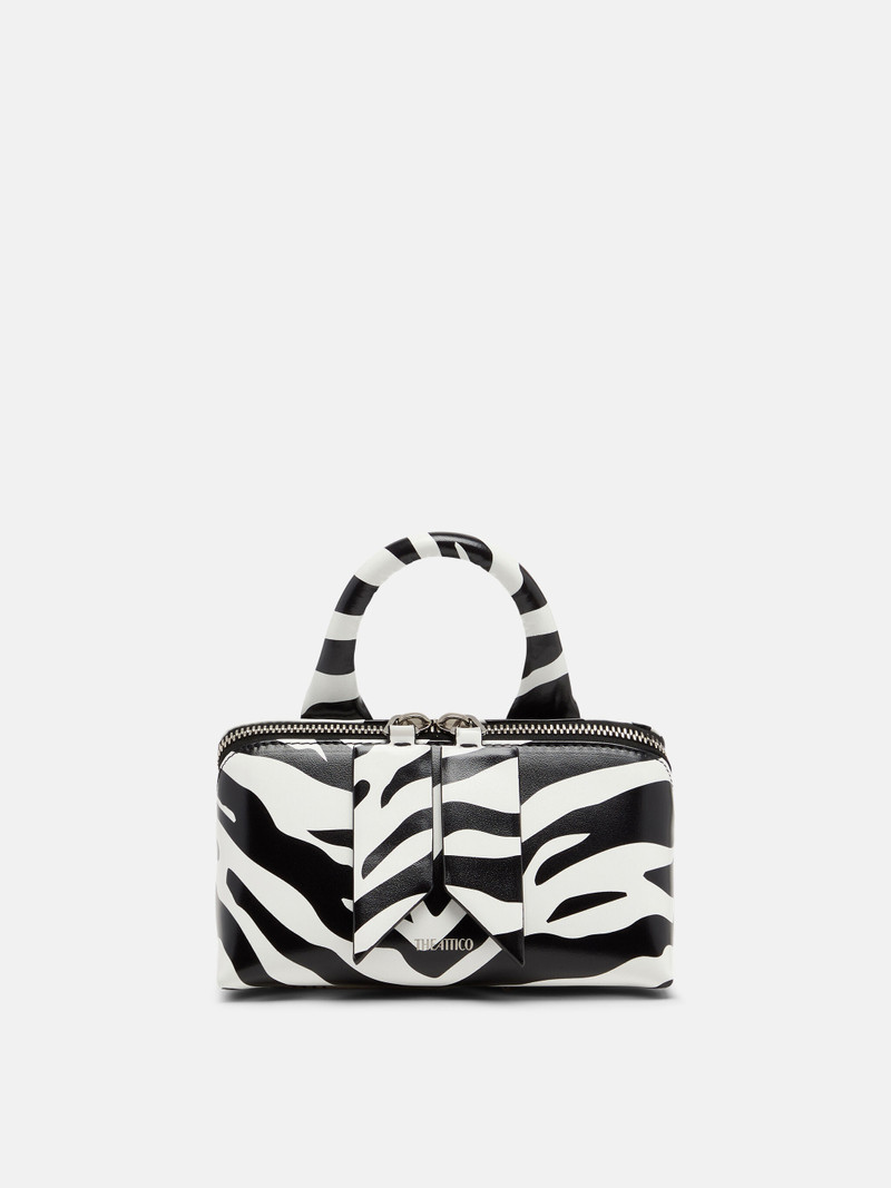 ''FRIDAY'' BLACK AND WHITE MINI HANDBAG 1